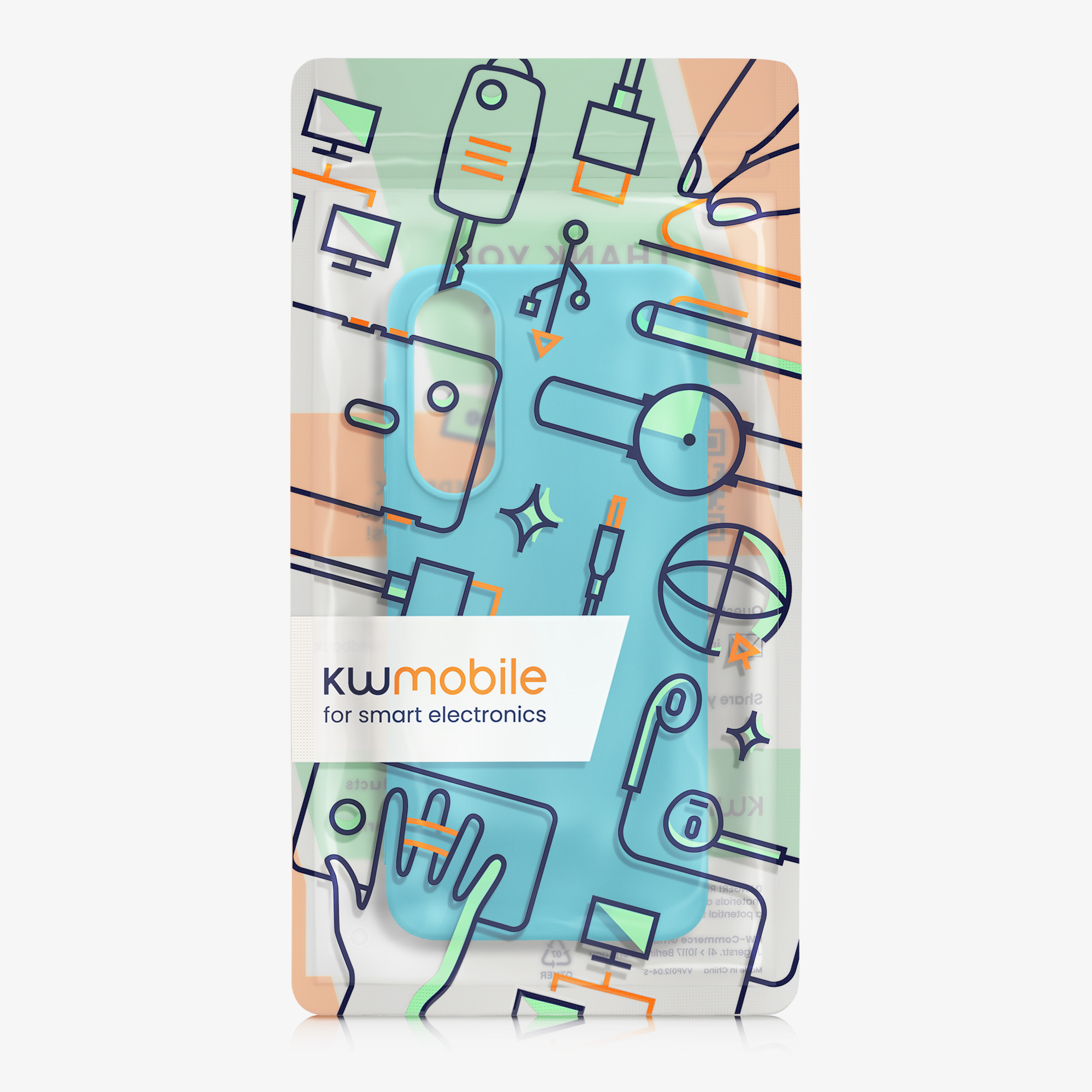 Kryt kwmobile pro OnePlus Nord 5, světle ledová