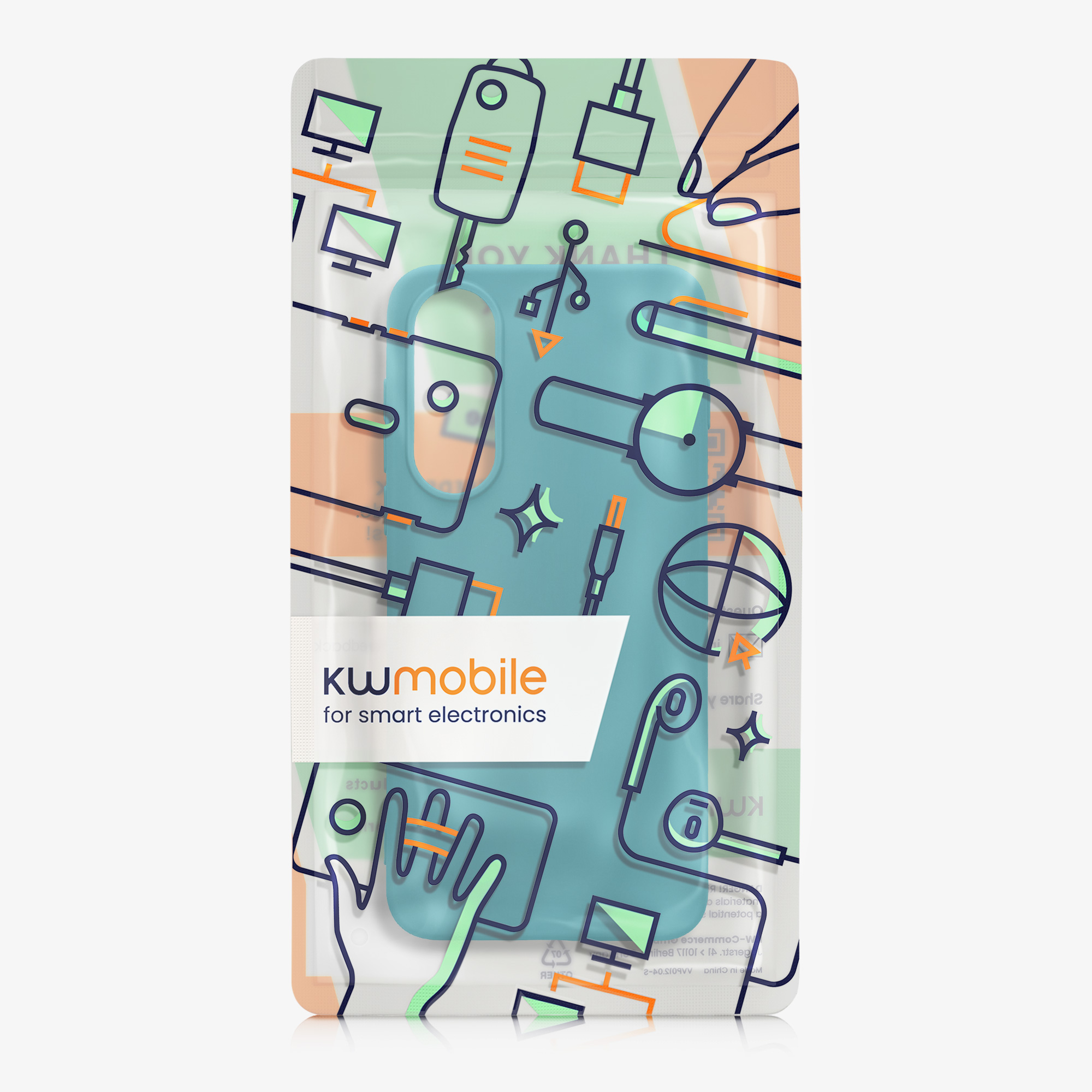 Kwmobile Silikonový kryt OnePlus Nord 5 matná petrolejová