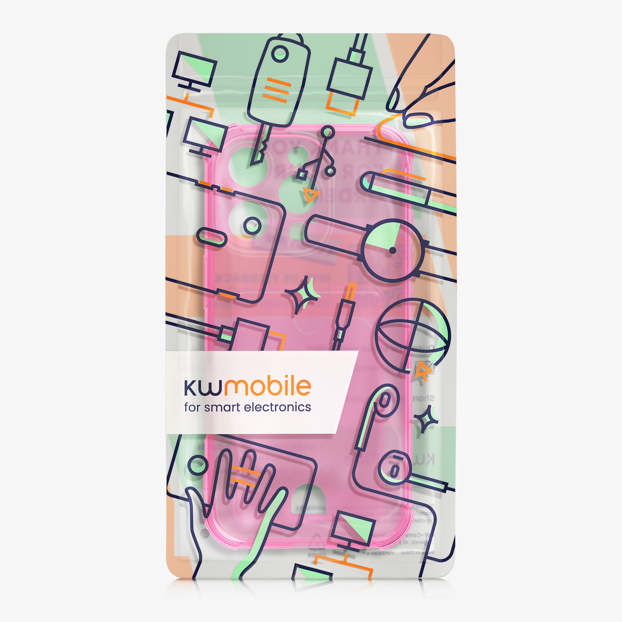 Kryt na mobil s přihrádkou na kartu Apple iPhone 16 Pro Max kwmobile - transparentní