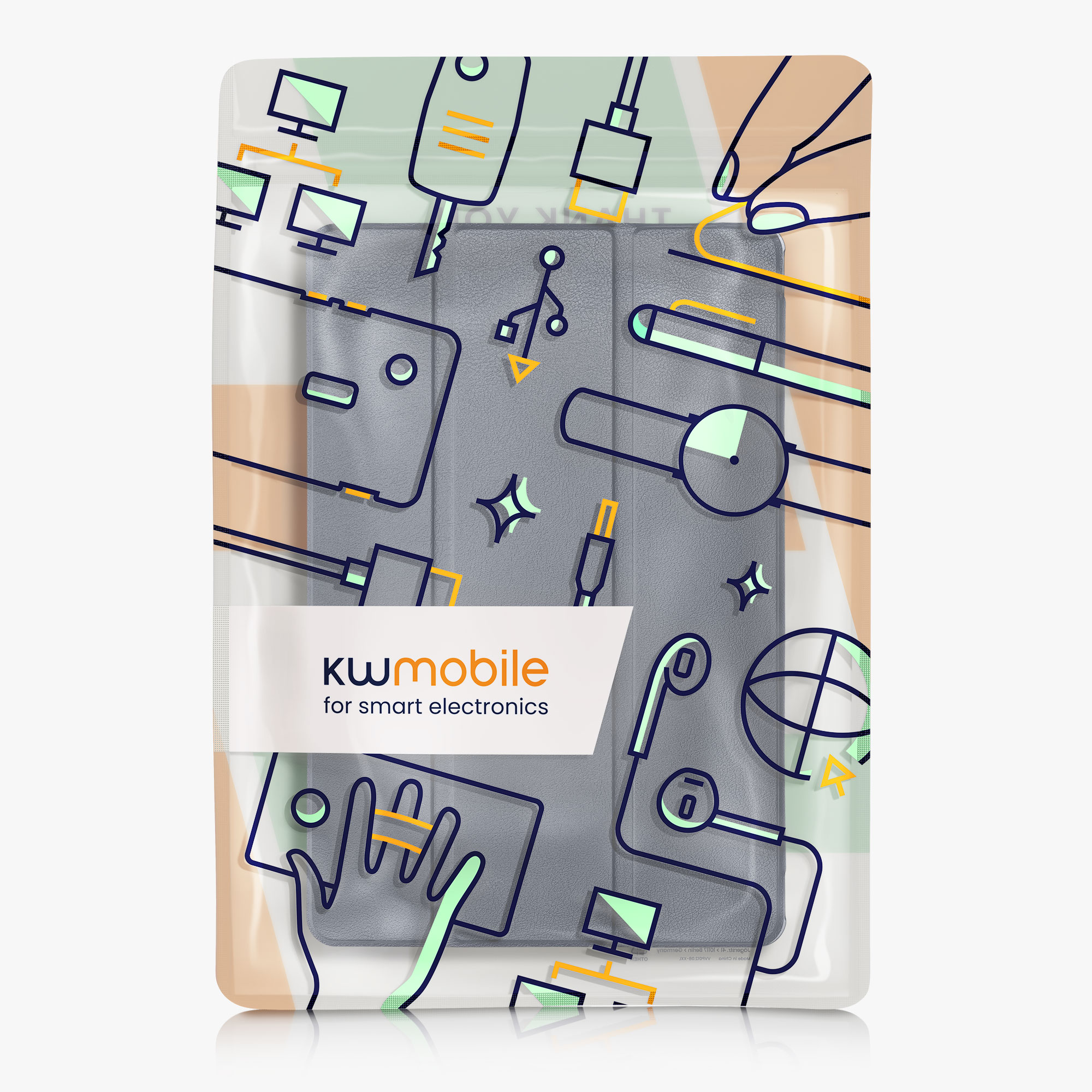 Pouzdro na tablet kwmobile pro Xiaomi Redmi Pad SE - tmavě modrá