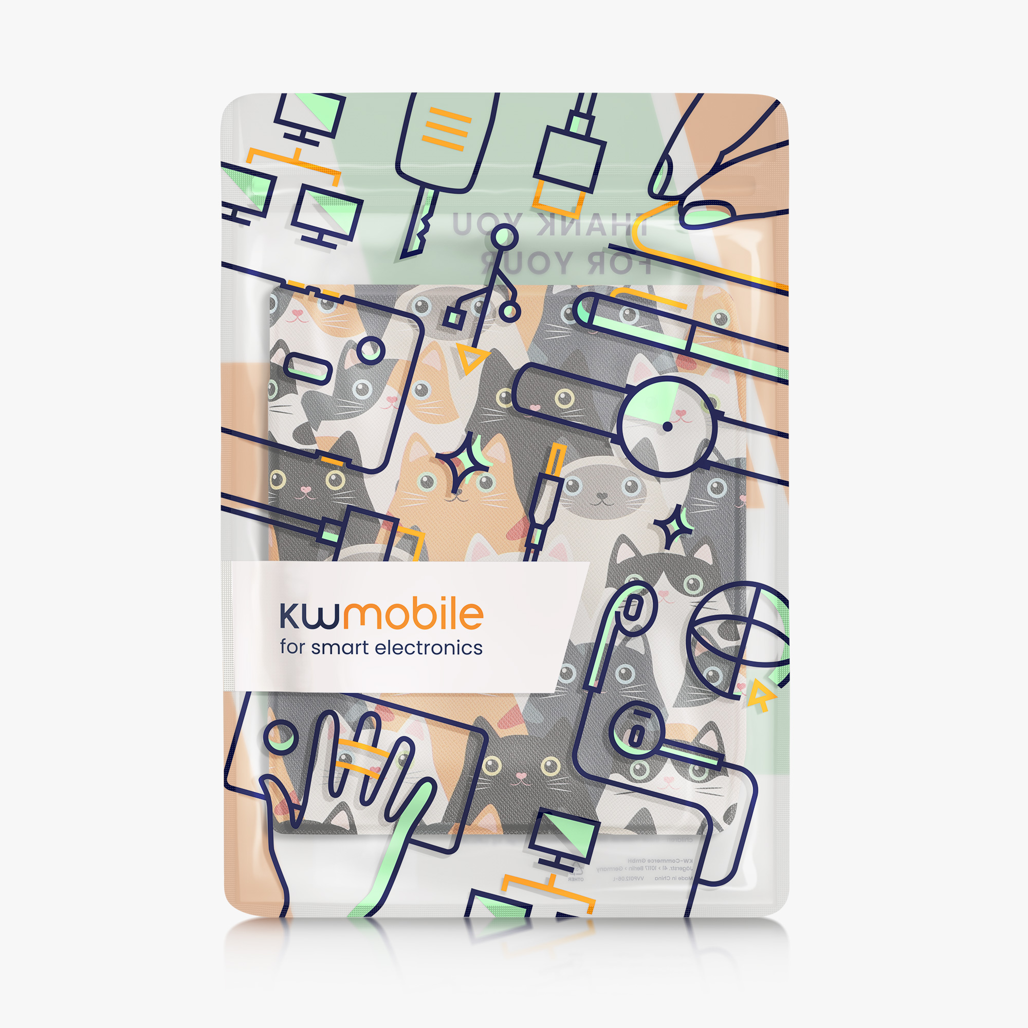Flip pouzdro na čtečku Pocketbook Era / Era Color černo-bílé se stojánkem