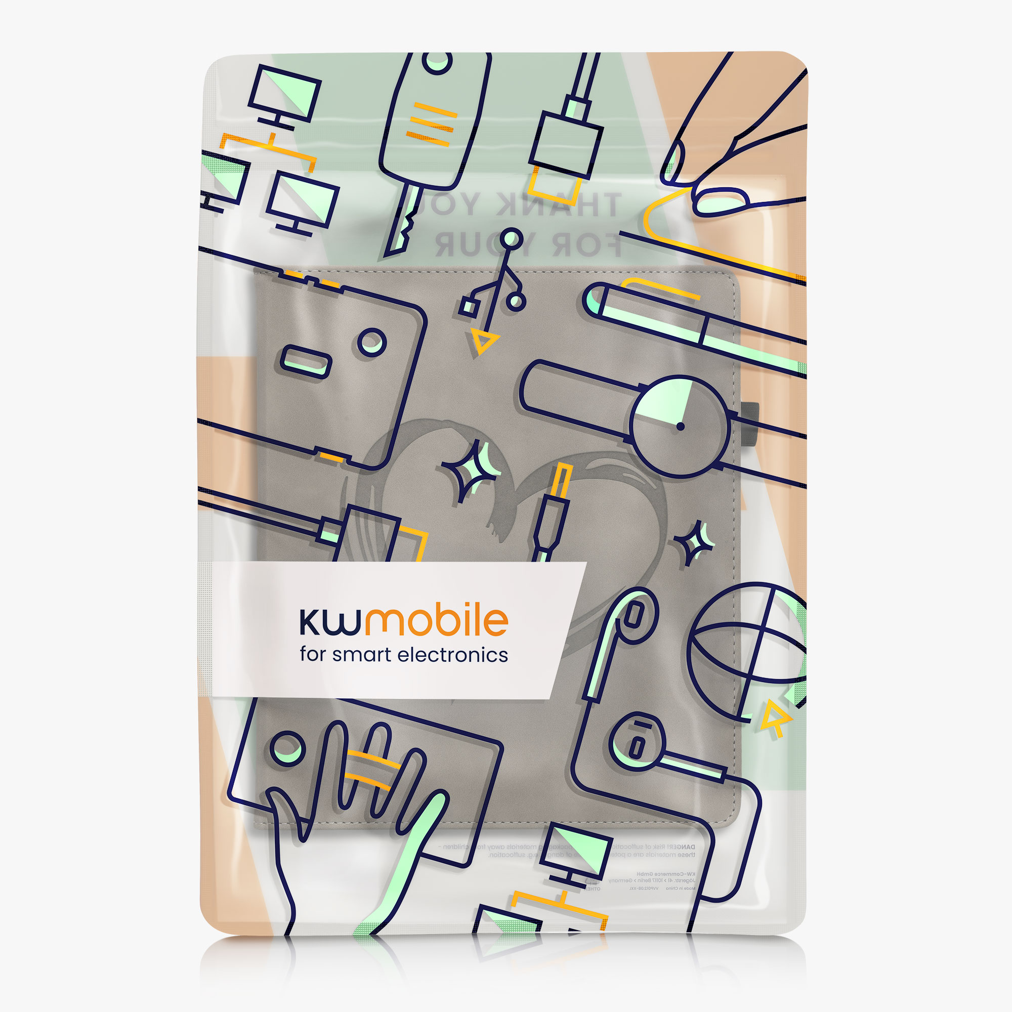 Pouzdro na čtečku kwmobile Kindle Scribe 2022/2024 - šedá