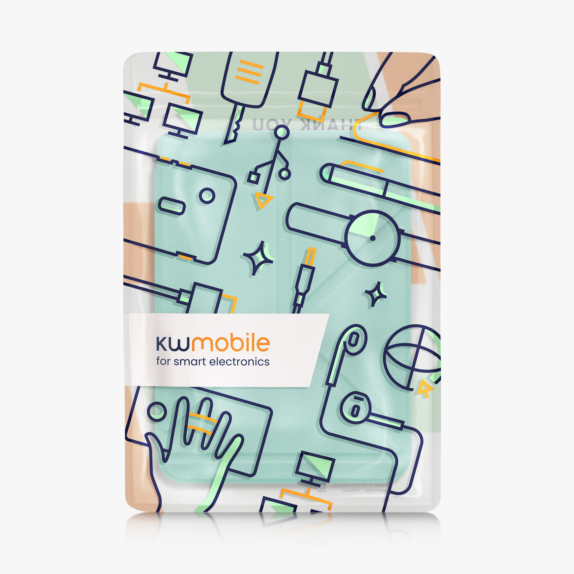 Slim PU pouzdro na čtečku Kobo Clara BW/Colour mint se stojánkem