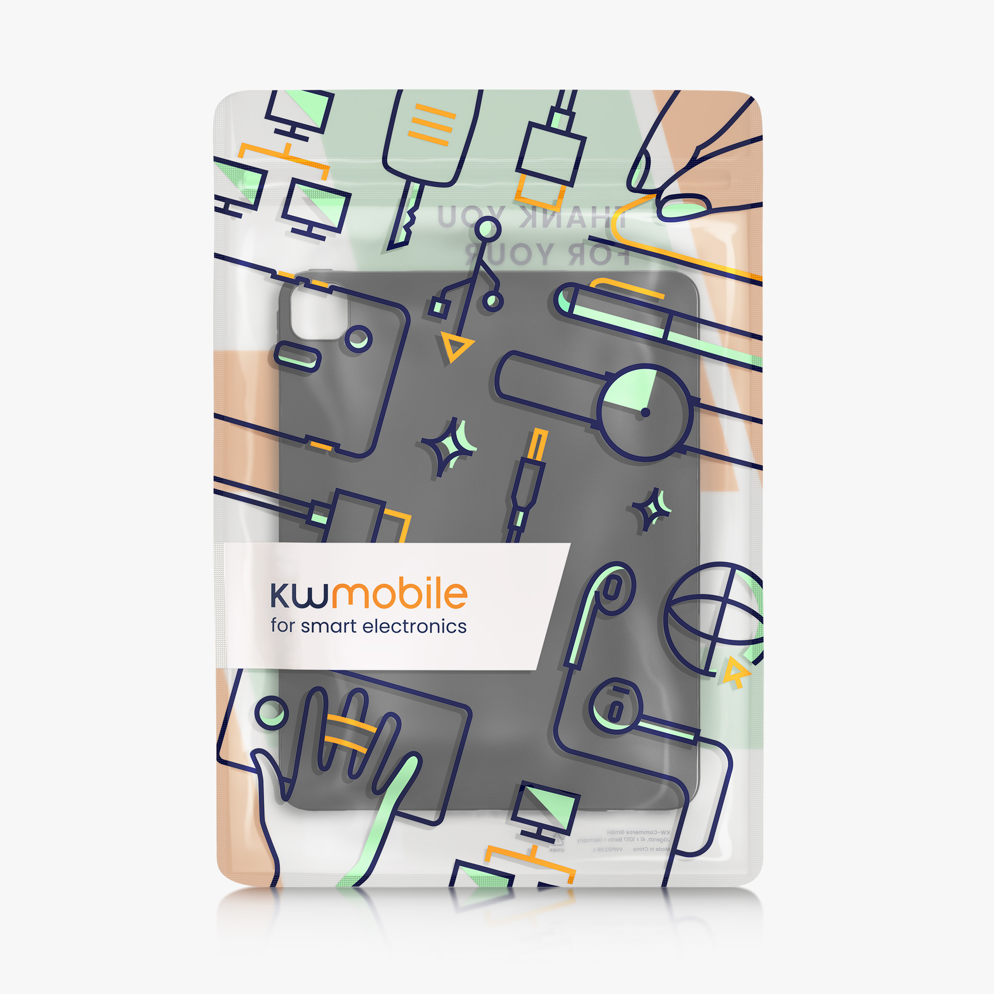 Pouzdro na tablet kwmobile iPad Pro 13″ (2024) - matná černá
