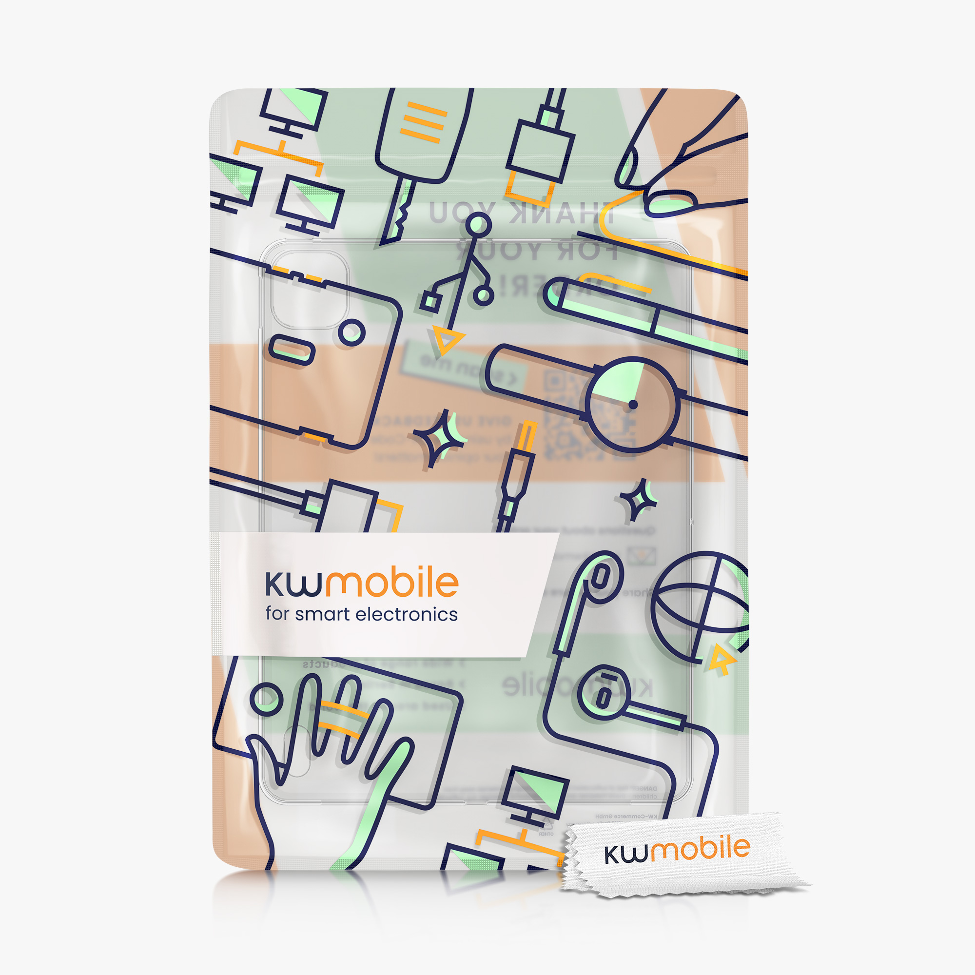 Pouzdro na tablet Xiaomi Pad 6S Pro 12.4 kwmobile - transparentní