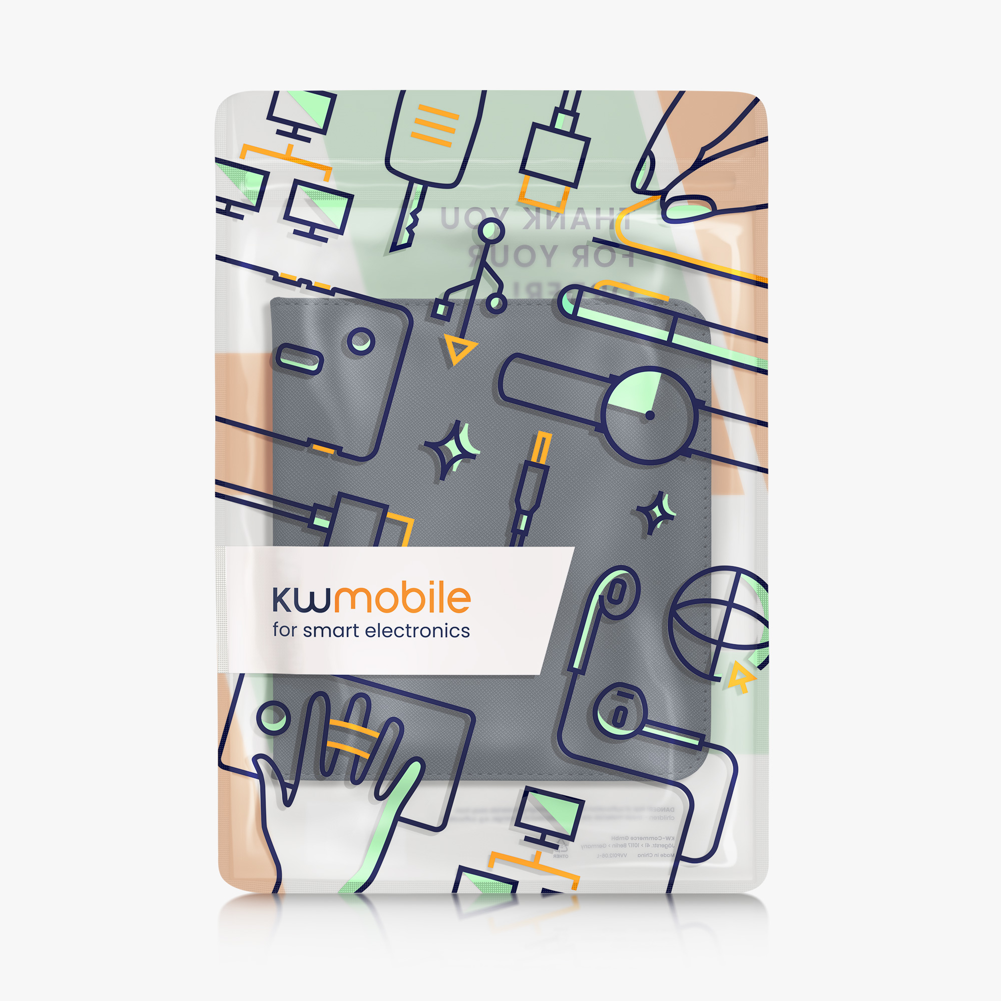 kwmobile pouzdro na čtečku Kobo Libra Colour Case, tmavě modrá