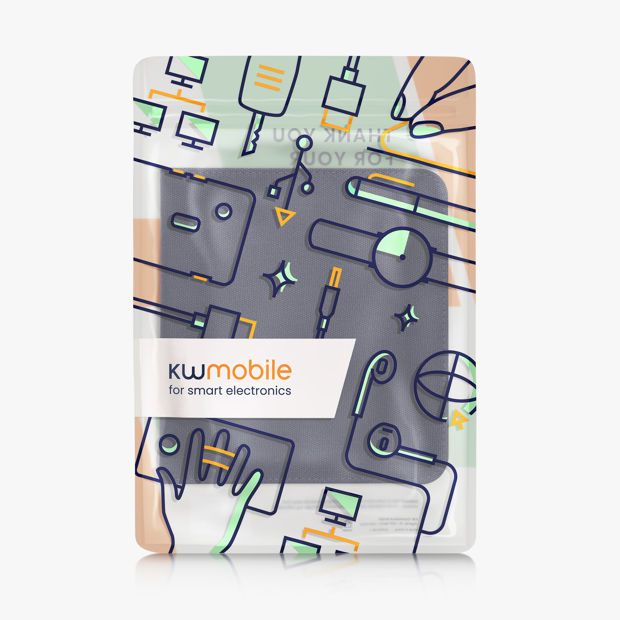 kwmobile pouzdro na čtečku Kobo Libra Colour, tmavě modrá