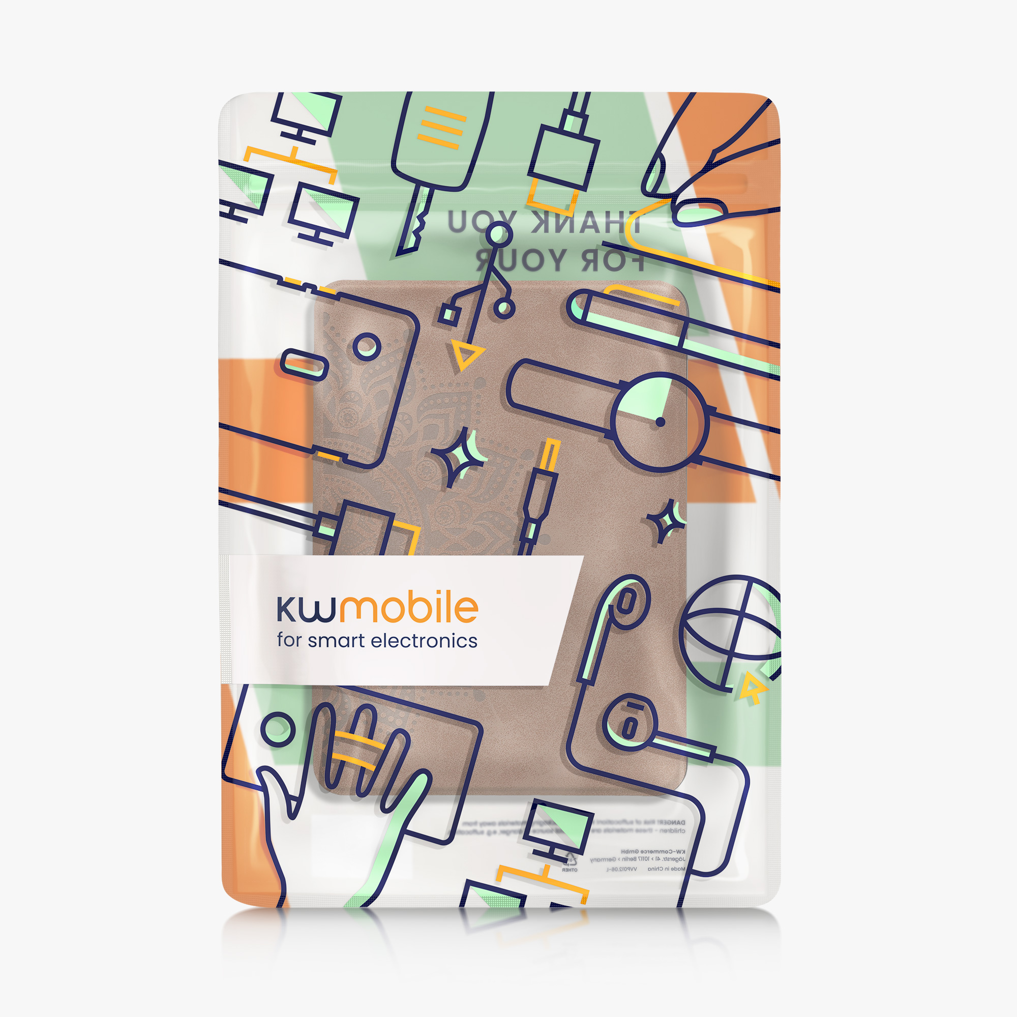 Pouzdro na čtečku kwmobile Kindle Paperwhite 2024 / Colorsoft - Rising Sun hnědá