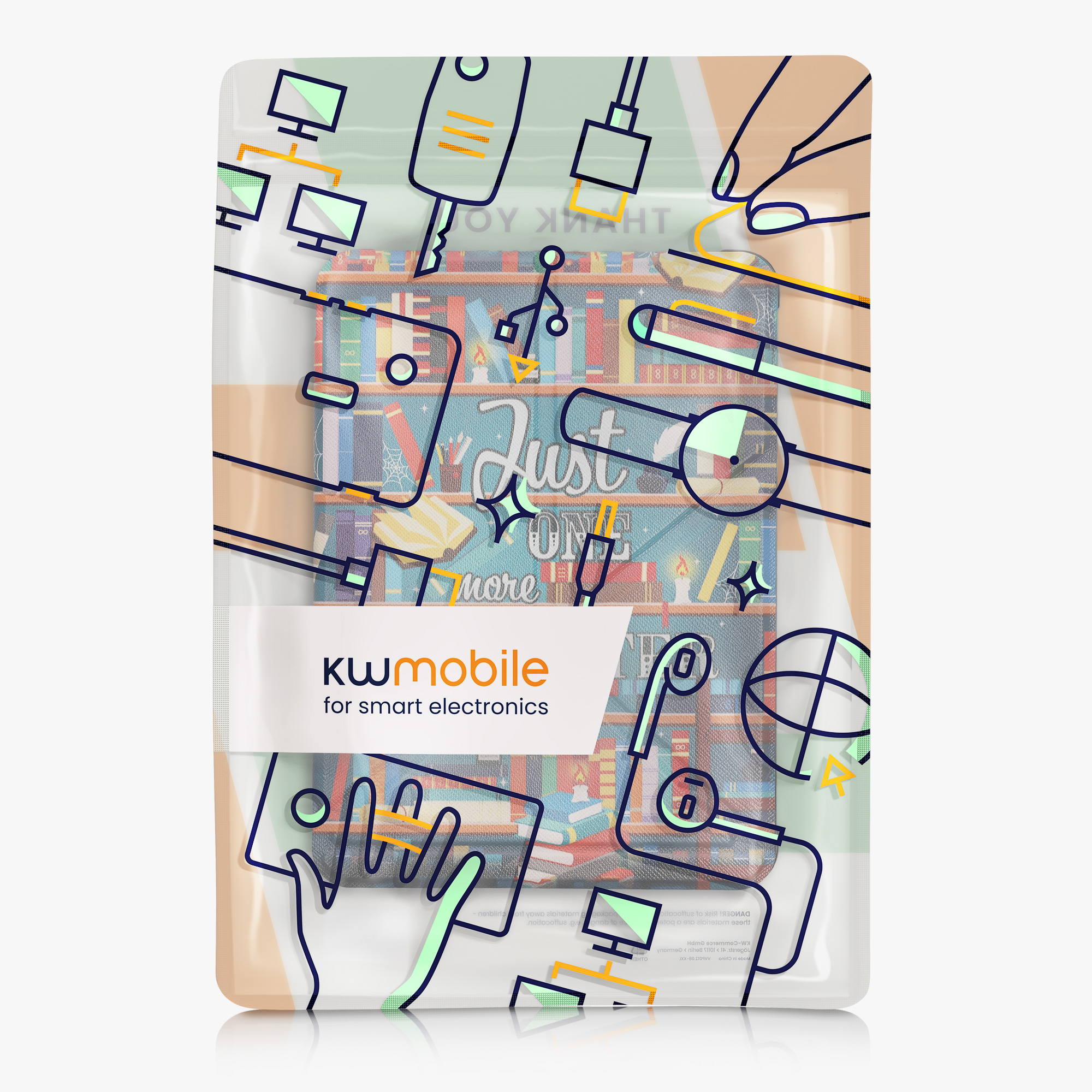 Pouzdro na čtečku kwmobile Kindle Paperwhite 2024 / Colorsoft - multicolor