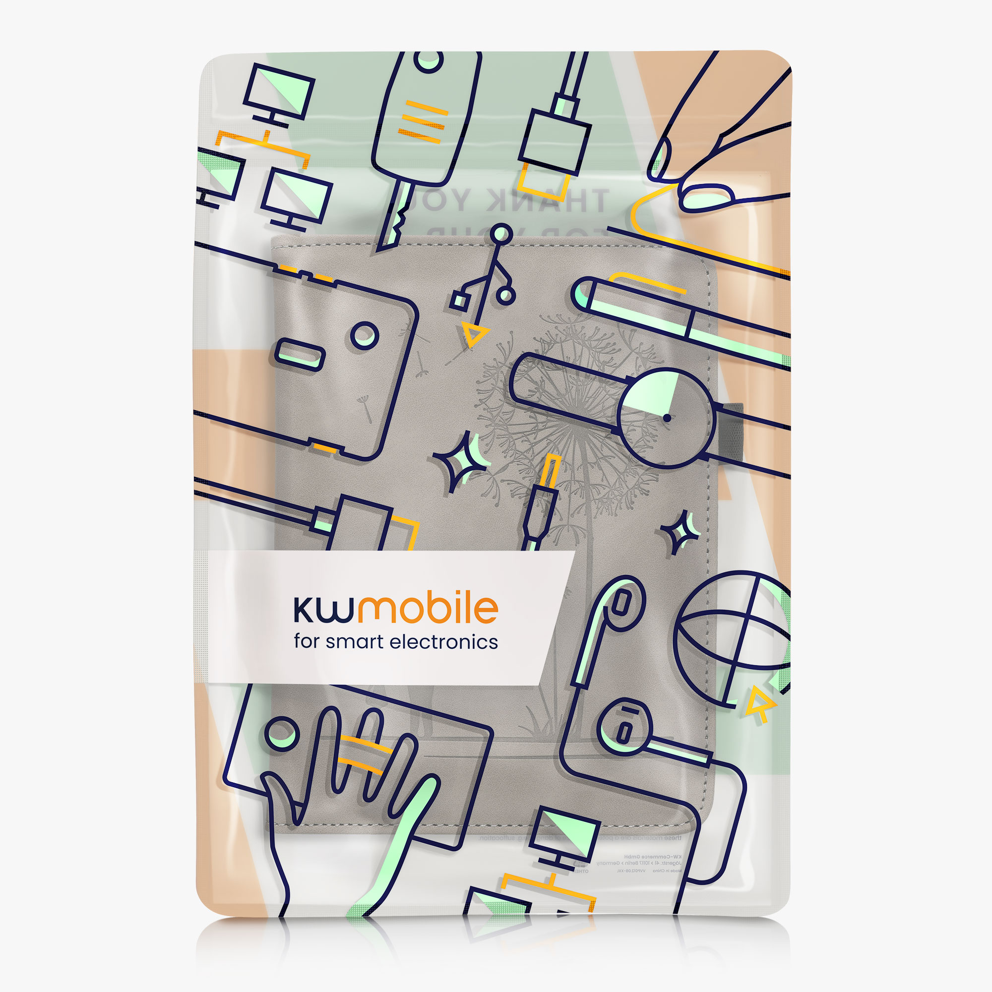 Pouzdro na čtečku kwmobile pro Amazon Kindle Paperwhite (2024)/Colorsoft - šedá