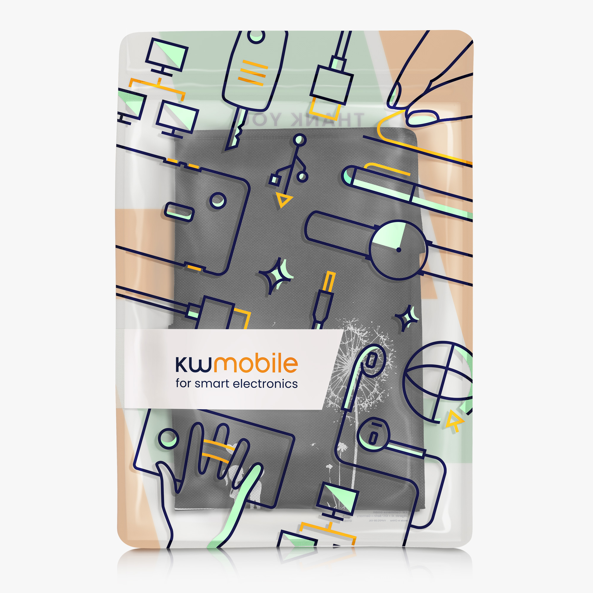 Kwmobile Obal na spotřebič Ninja CREAMi bílá / černá