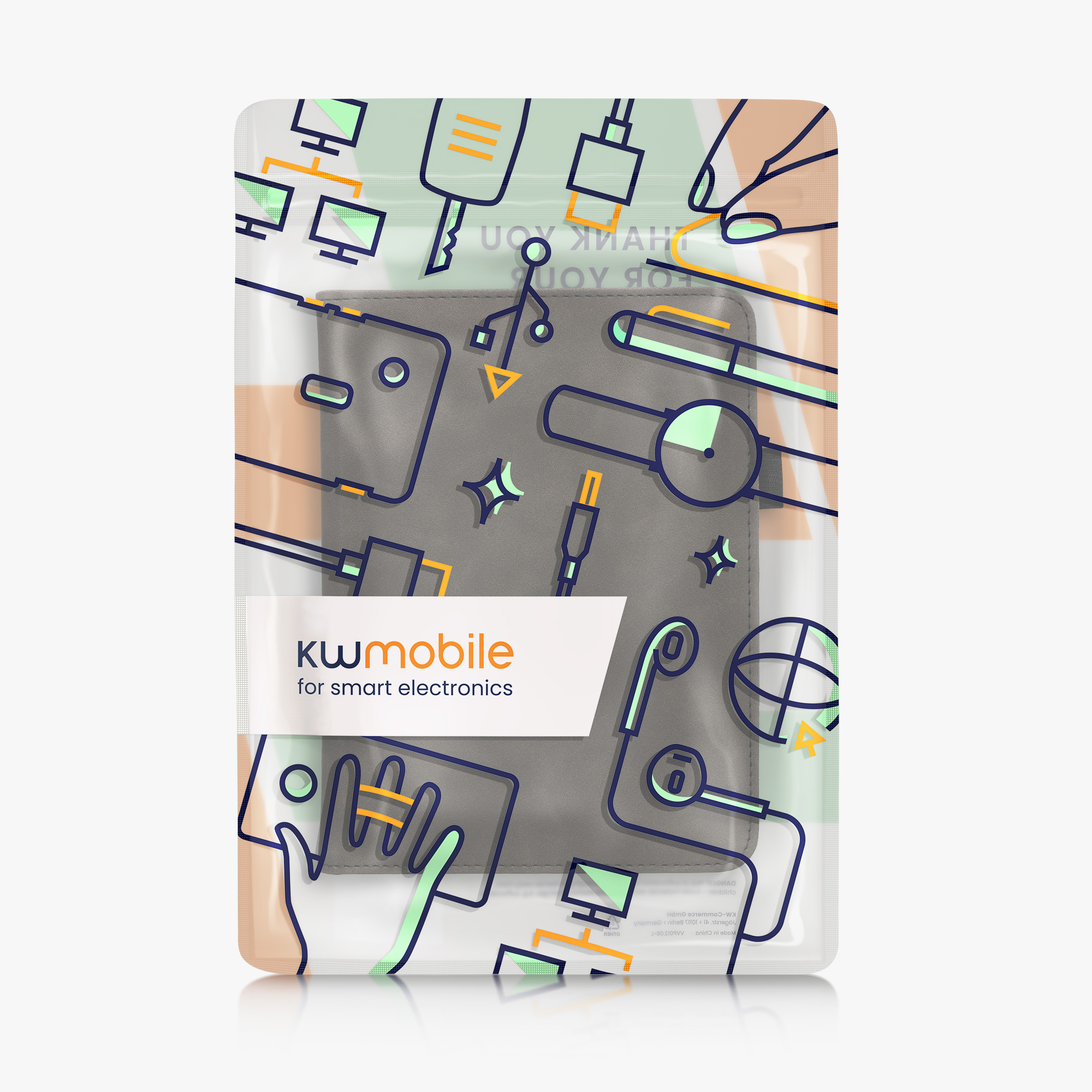Pouzdro na čtečku kwmobile Kindle Paperwhite 2024 / Colorsoft - tmavě šedá