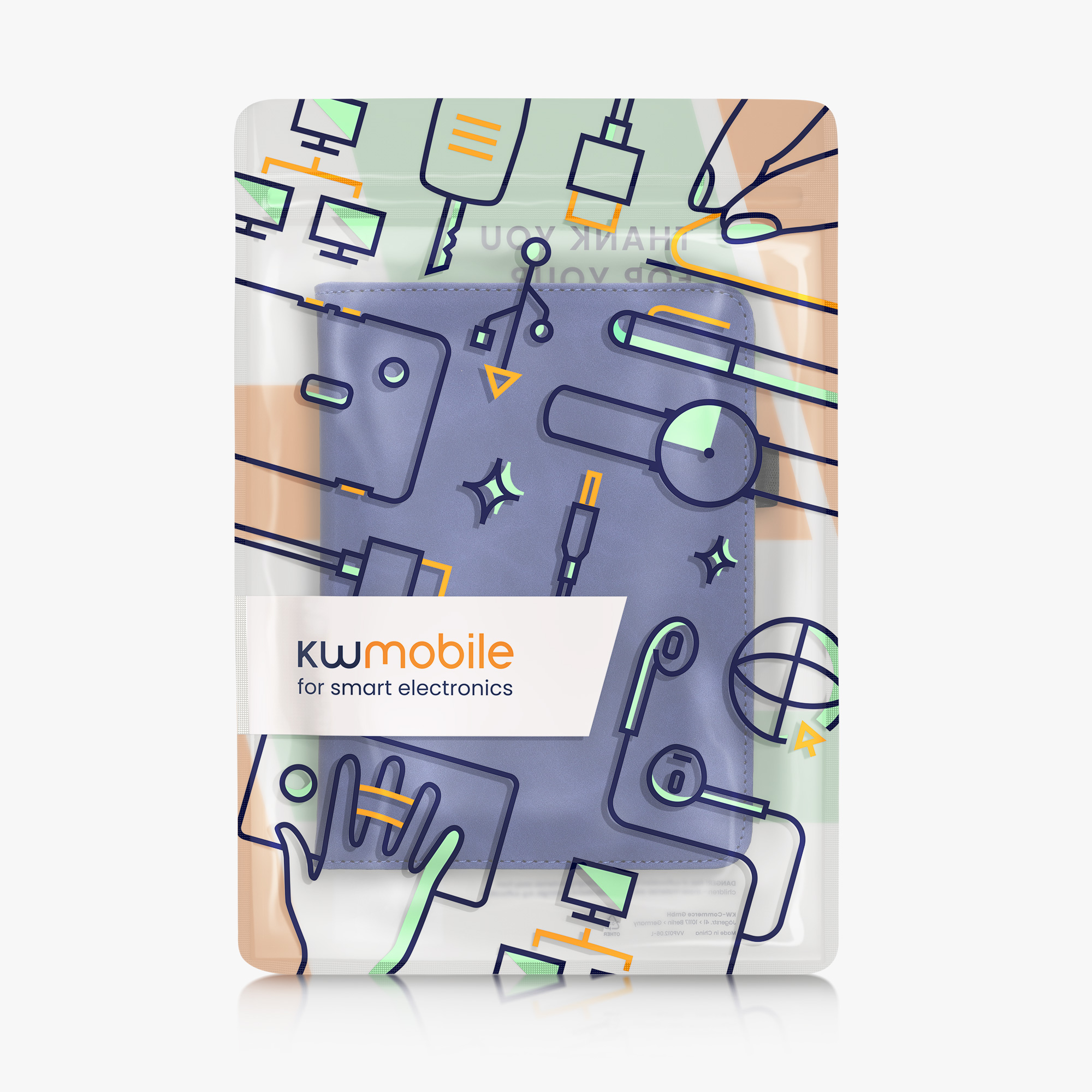 Pouzdro na čtečku kwmobile pro Amazon Kindle Paperwhite (2024)/Colorsoft - tmavě modrá