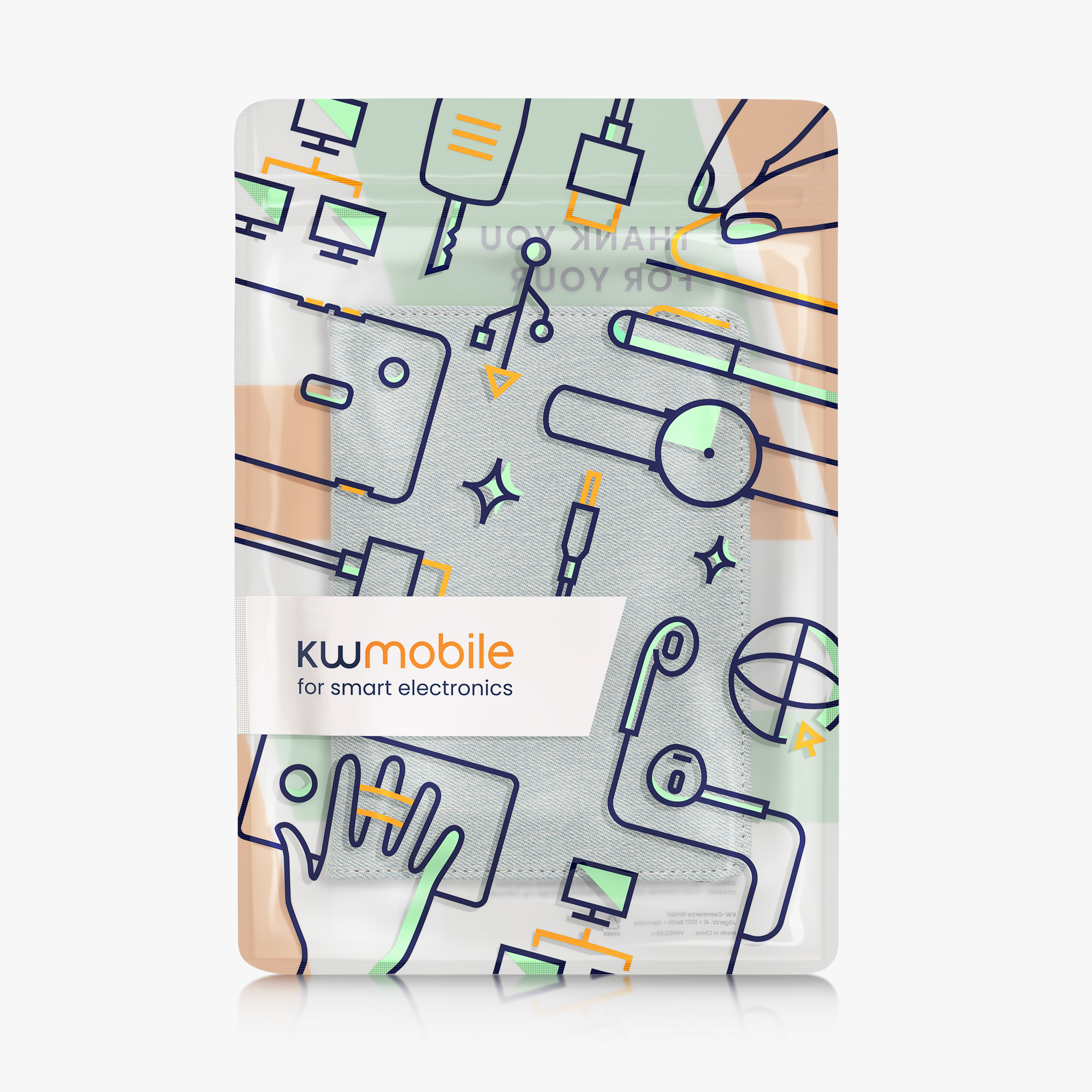 Pouzdro na čtečku kwmobile pro Amazon Kindle Paperwhite (2024)/Colorsoft - světle modrá