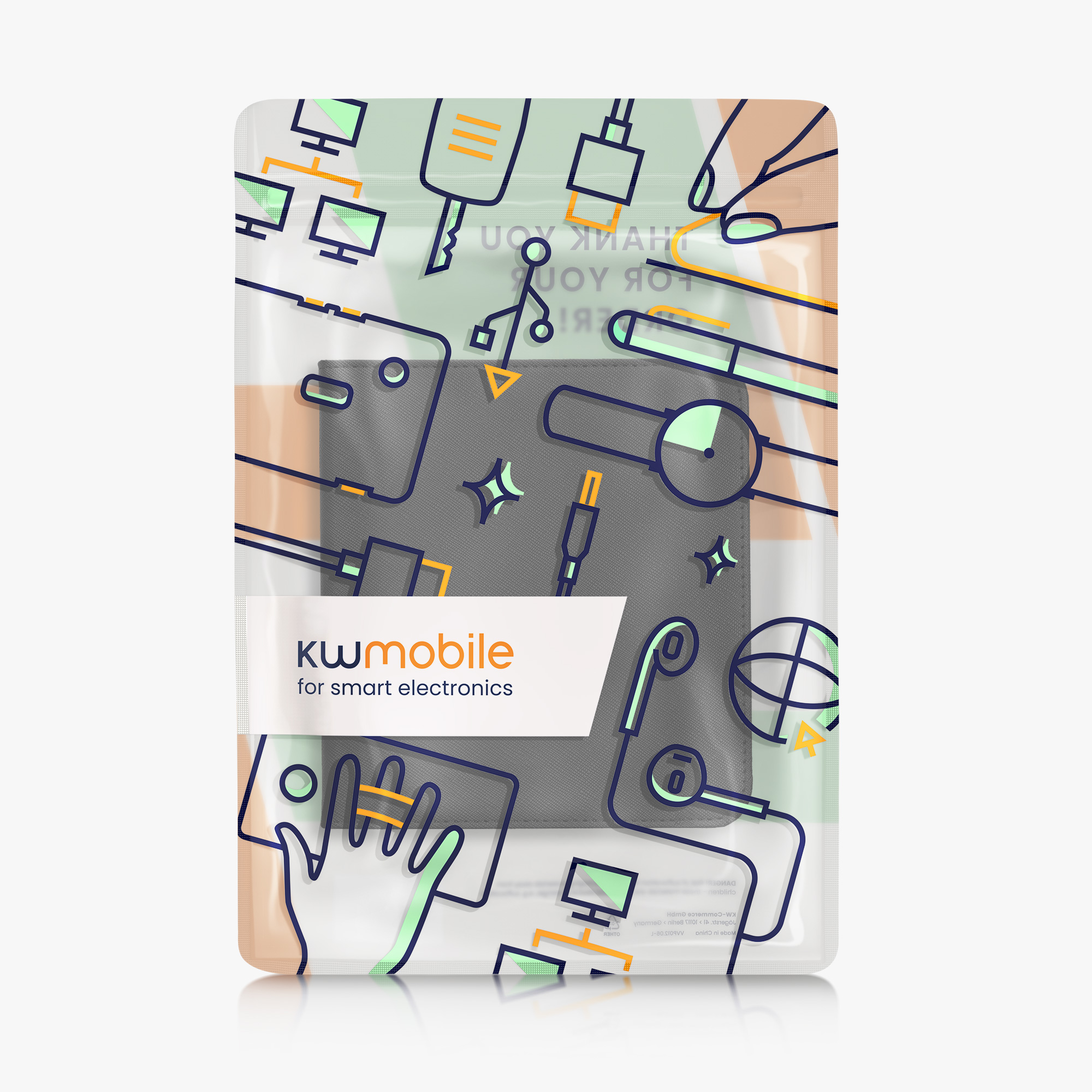 kwmobile pouzdro na čtečku Kobo Libra Colour Case, černá