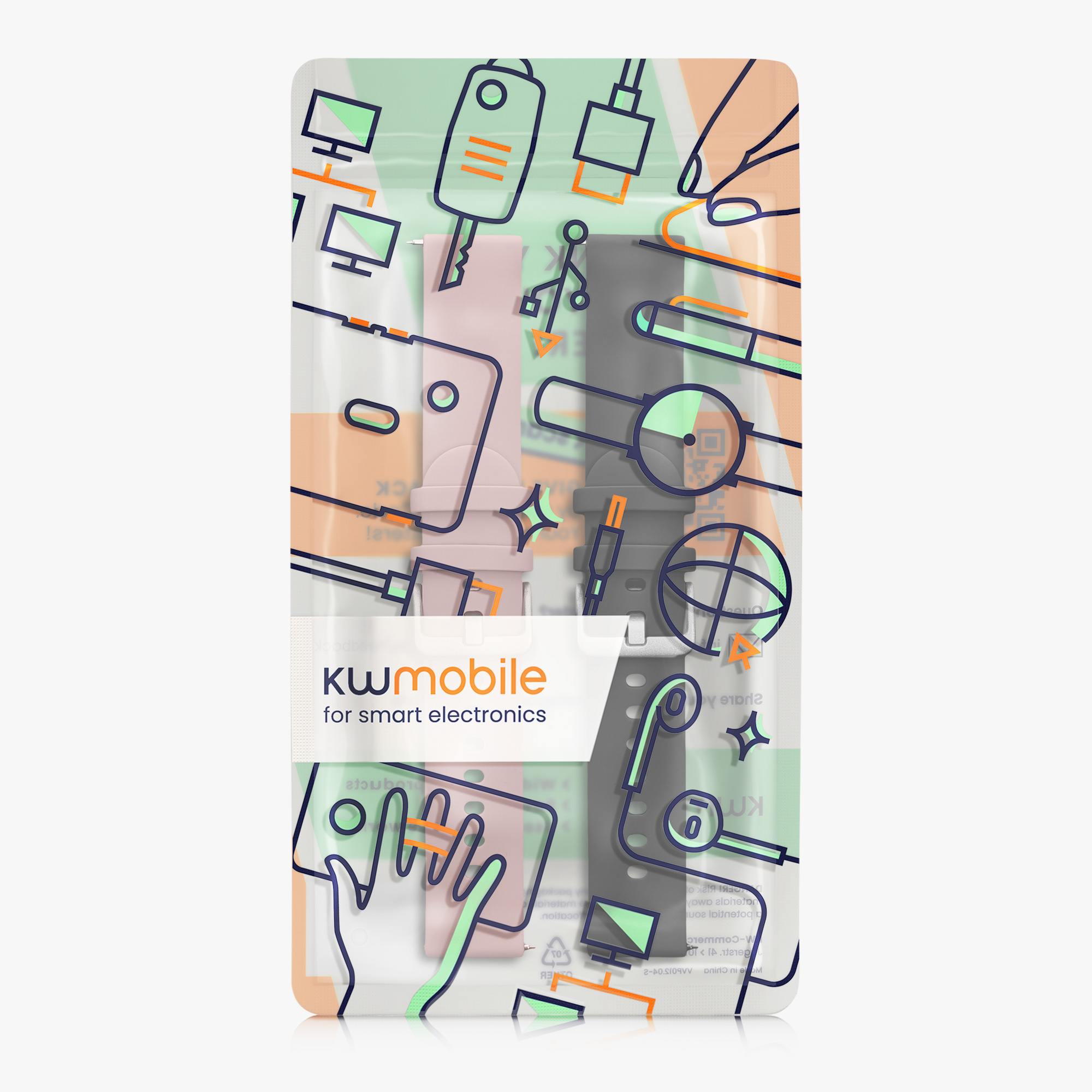 Řemínky kwmobile pro Xplora X6 Play - 2 ks - size small (s)
