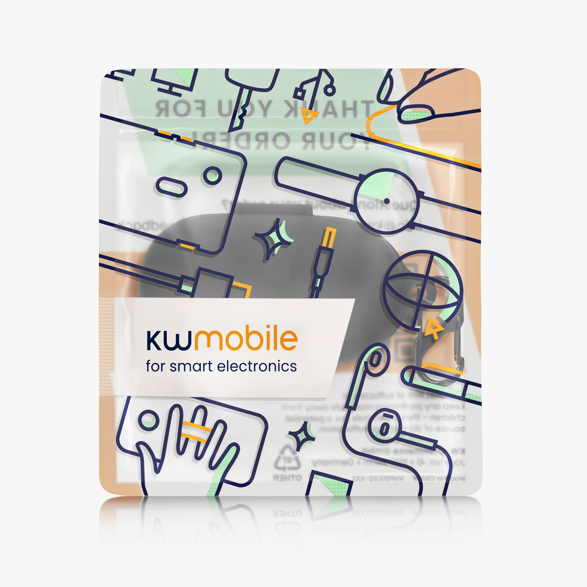 Pouzdro na sluchátka JBL Soundgear Sense kwmobile - černá