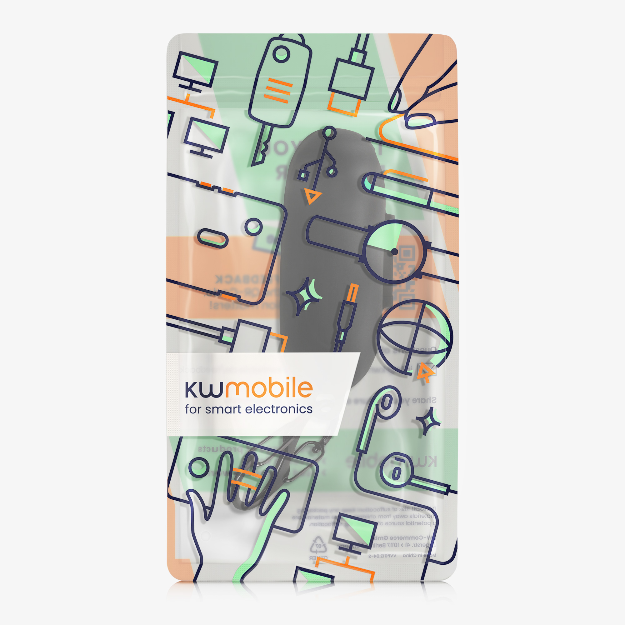Silikonový obal nabíjecí pouzdro sluchátka Xiaomi Realme Buds Air 5 Pro černá kwmobile