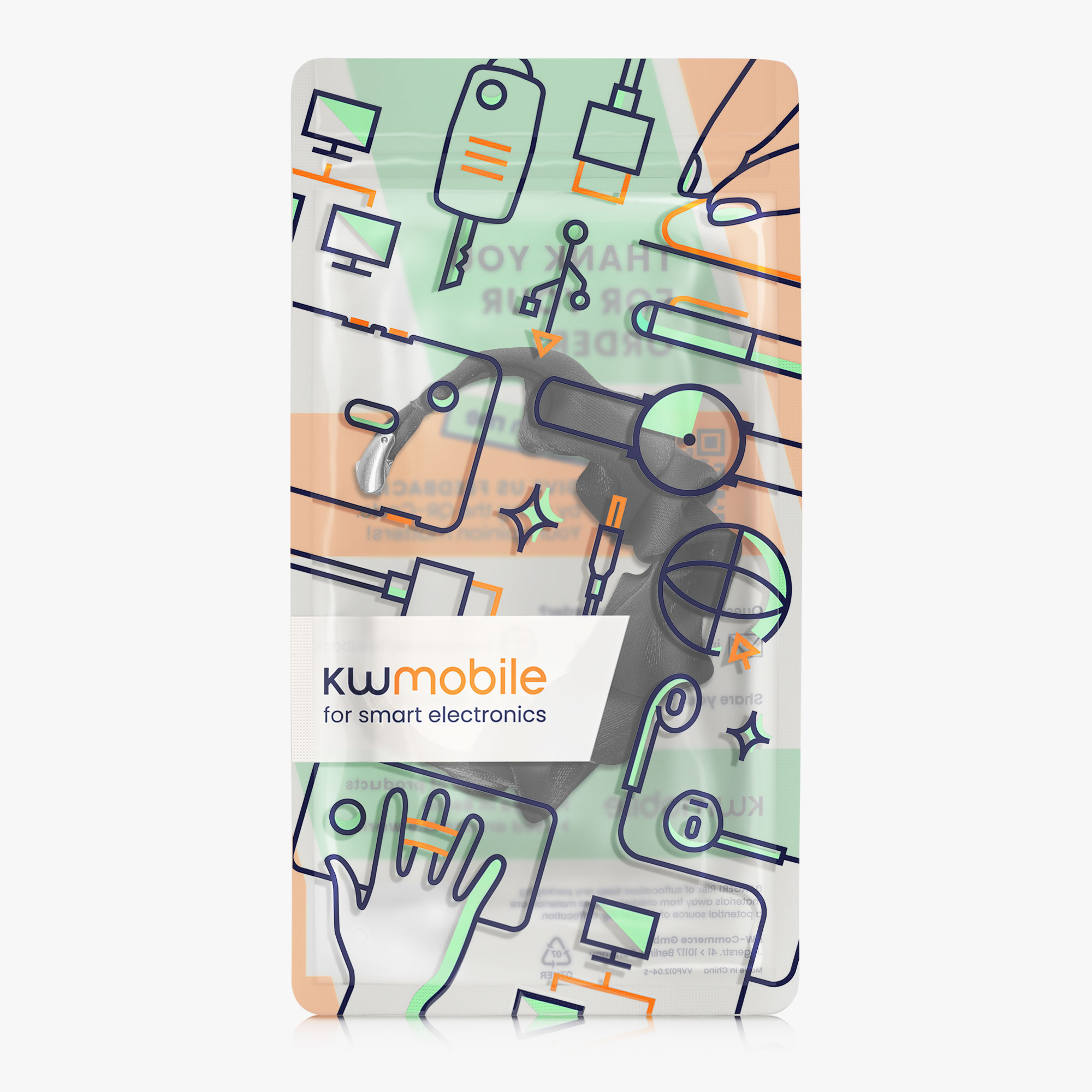 Řemínek kwmobile Xiaomi Mi, 19 cm