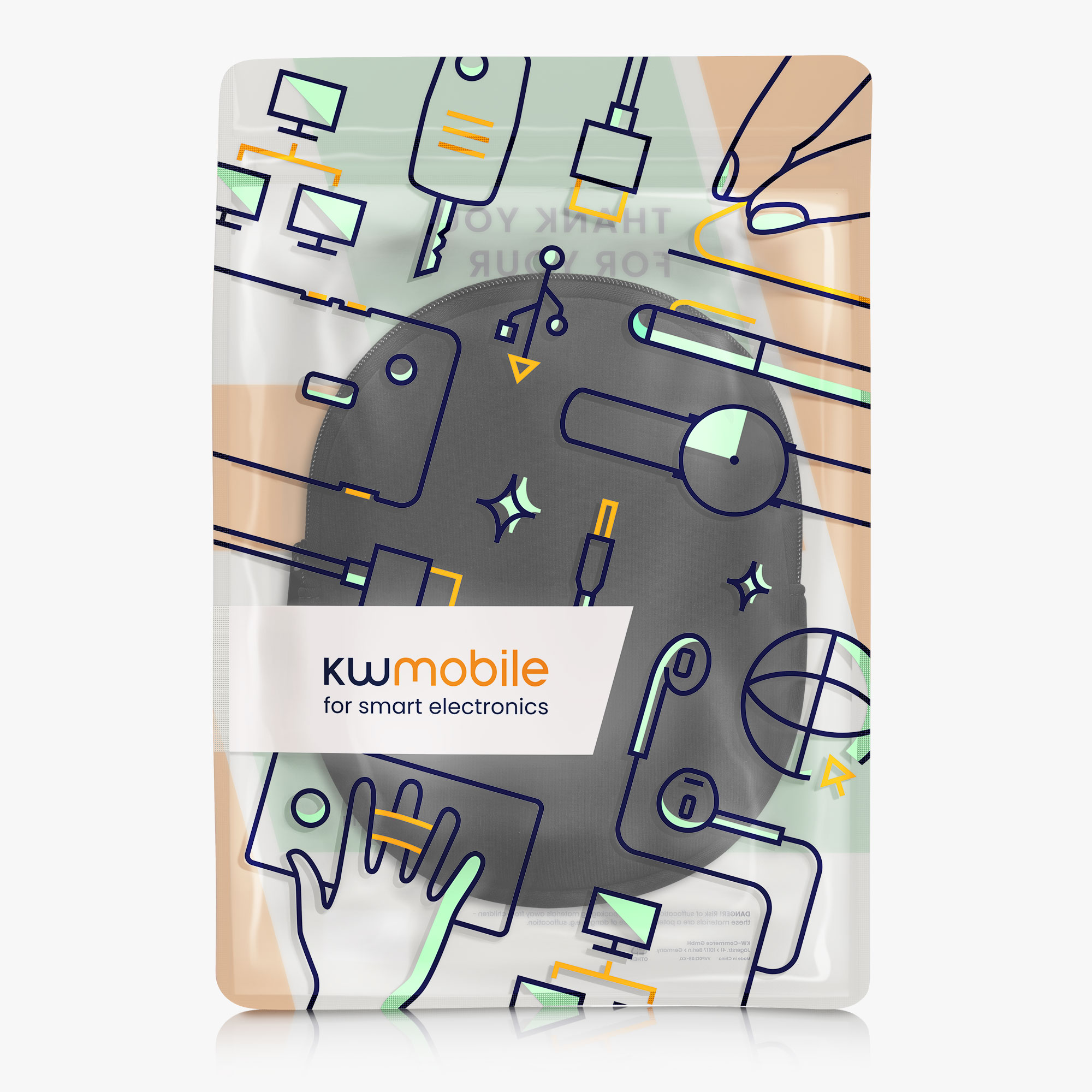 Pouzdro na sluchátka kwmobile pro WH-CH520 / WH-CH510 / MDR-ZX110