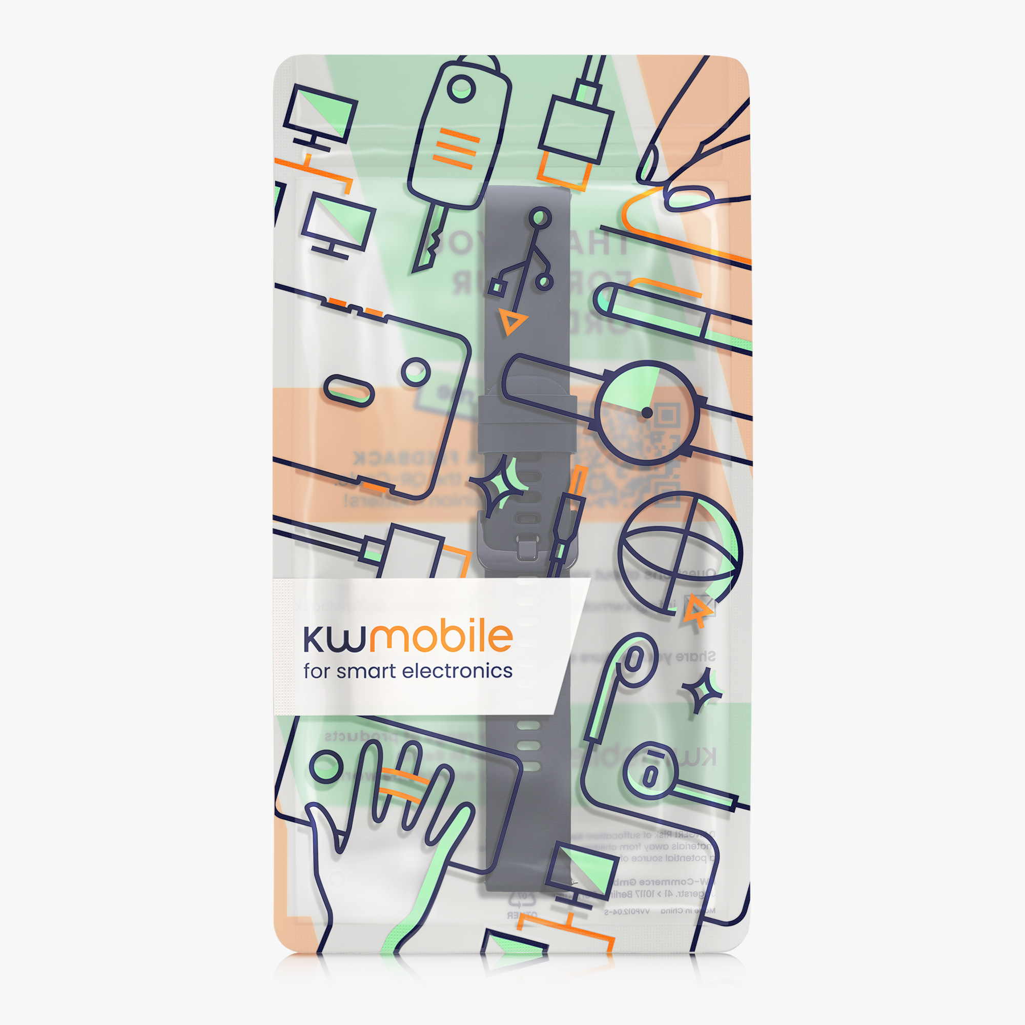 Řemínek k hodinkám COROS PACE 2 / APEX (42mm) Strap kwmobile - tmavě modrá