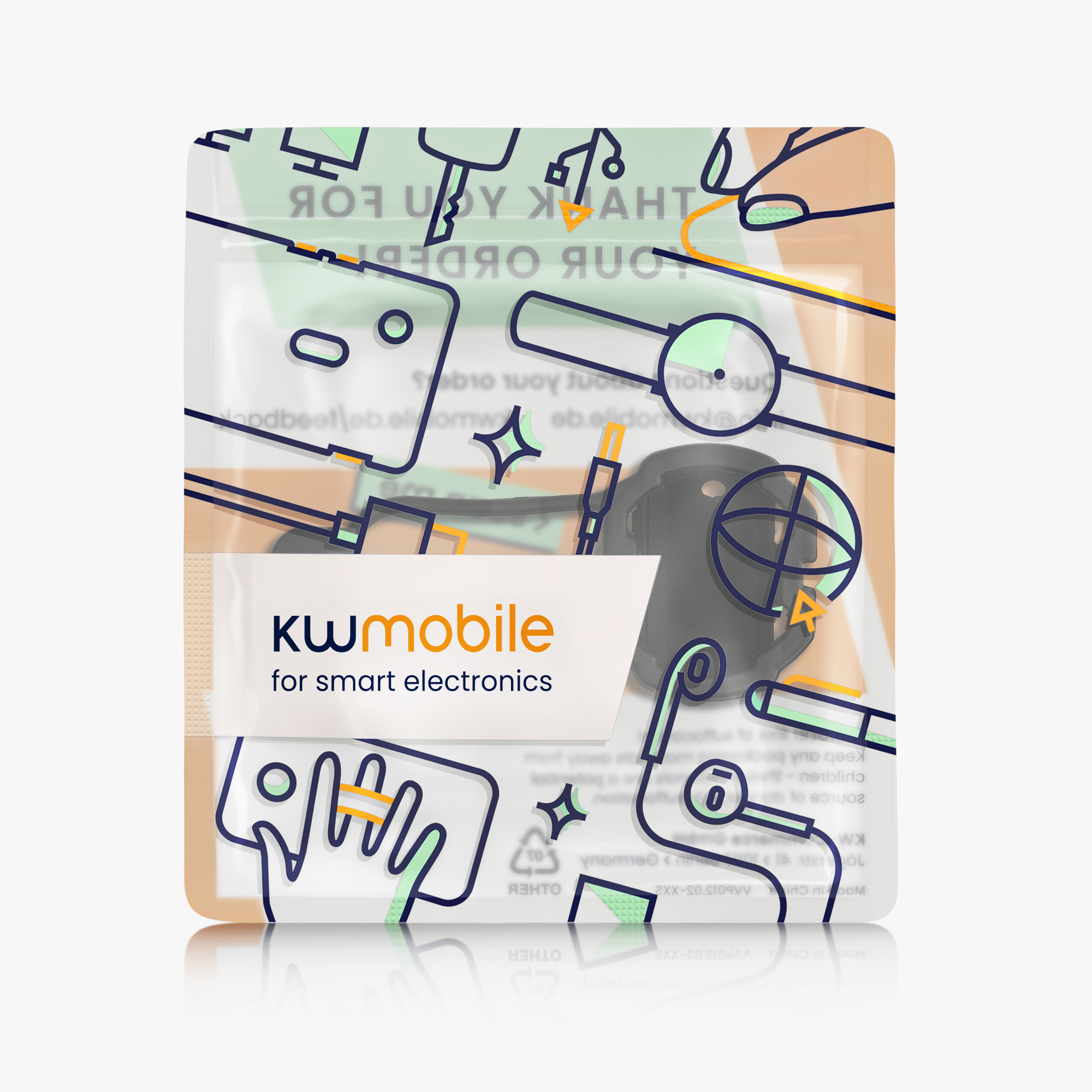 Silikonové pouzdro Garmin/Bryton Cadence kwmobile černé
