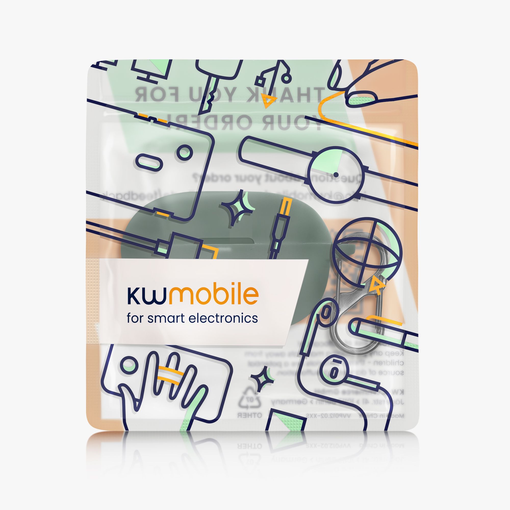 Pouzdro kwmobile pro Anker Soundcore Life A3i Case, tmavě zelená