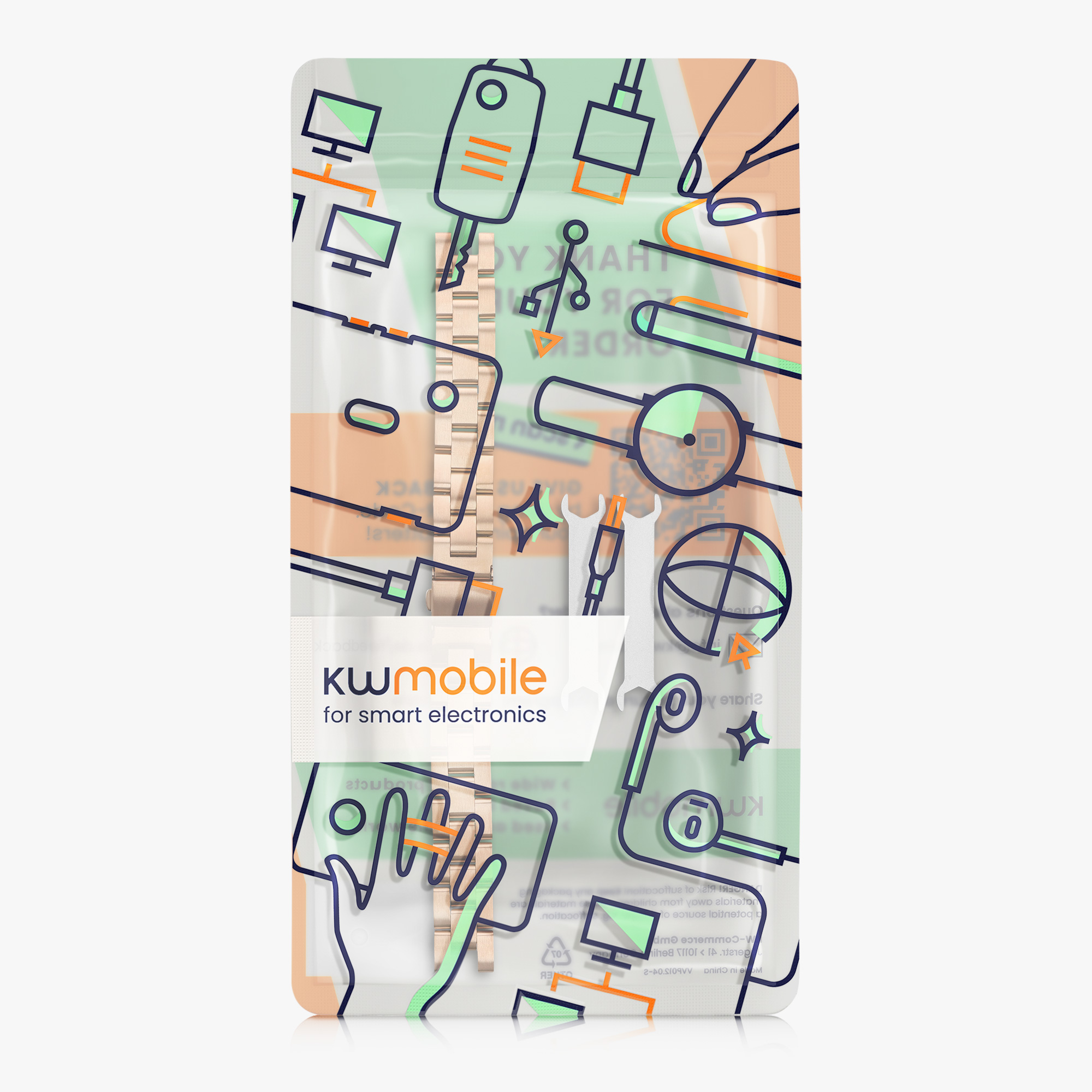 Řemínek kwmobile pro Garmin Lily Sport, růžově zlatá