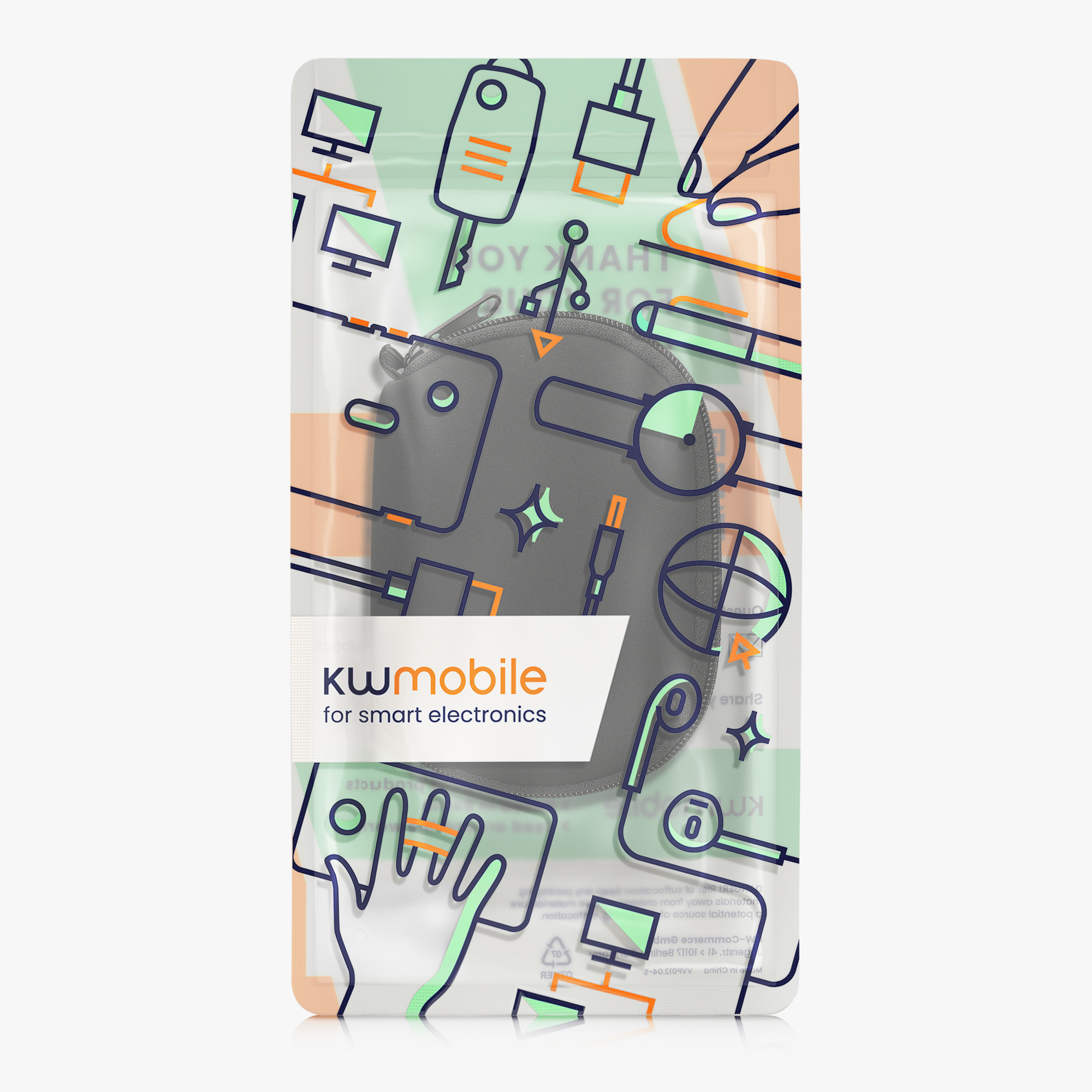 Kwmobile Pouzdro na myš Logitech MX ANYWHERE 3 / ANYWHERE 3S černá
