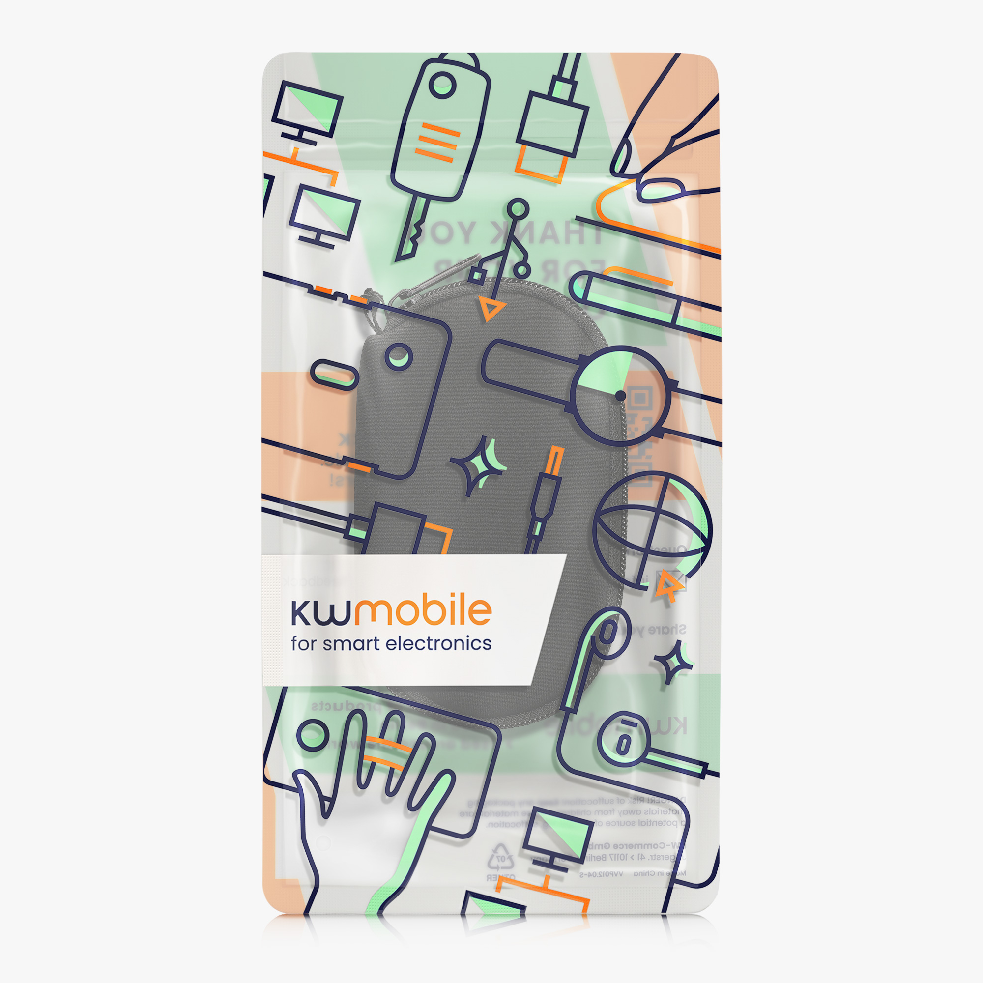 Pouzdro na myš Logitech Pebble kwmobile - černá
