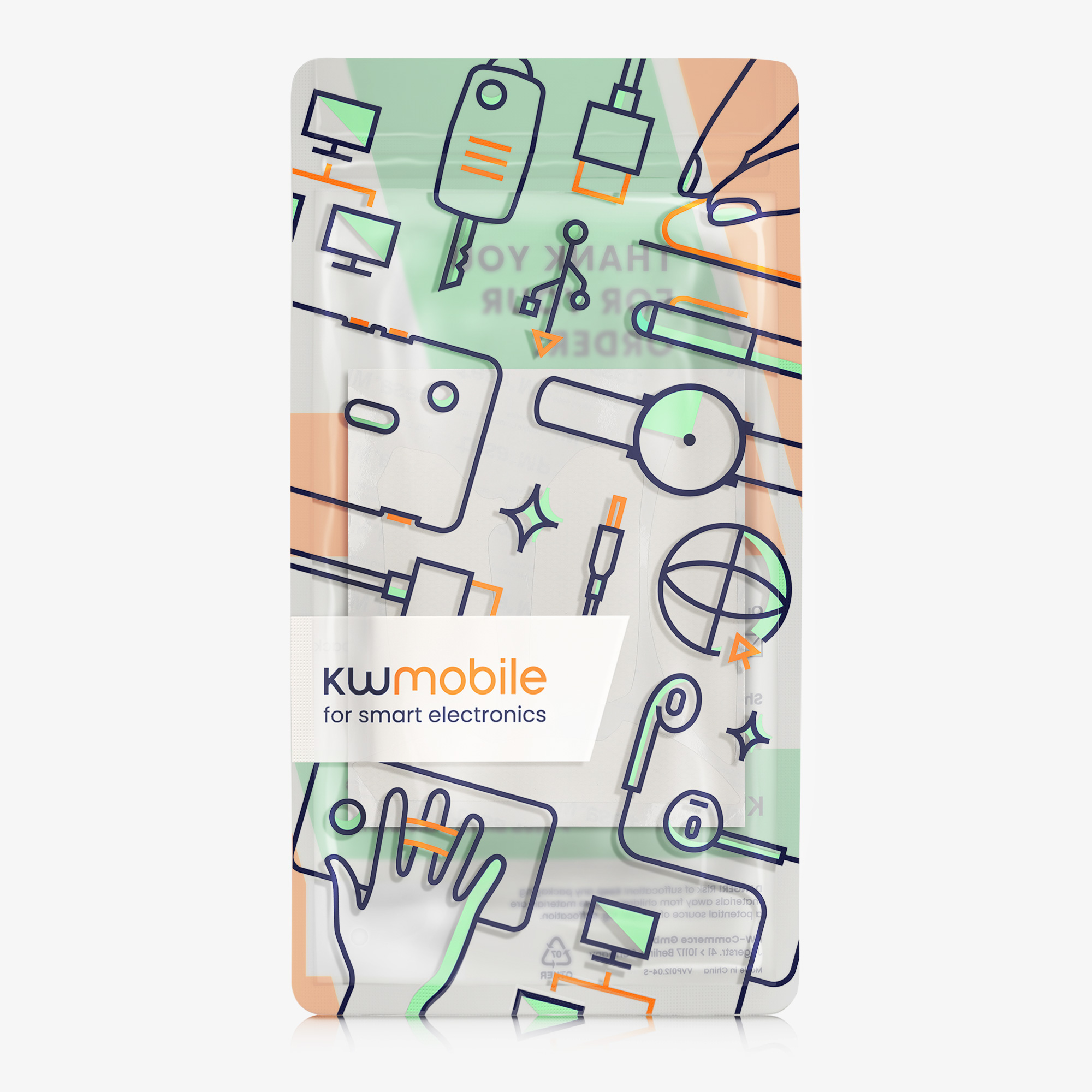 Grip tape na myš kwmobile pro Razer Viper V2 Pro - bílá