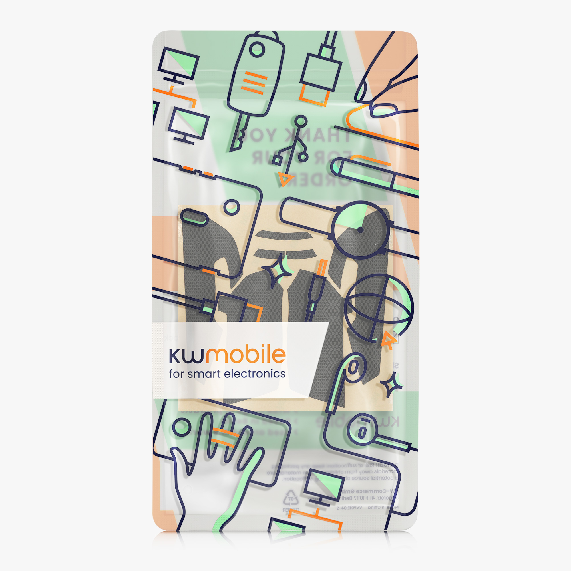 Grip tape na myš kwmobile pro Razer Viper 8k HZ - černá