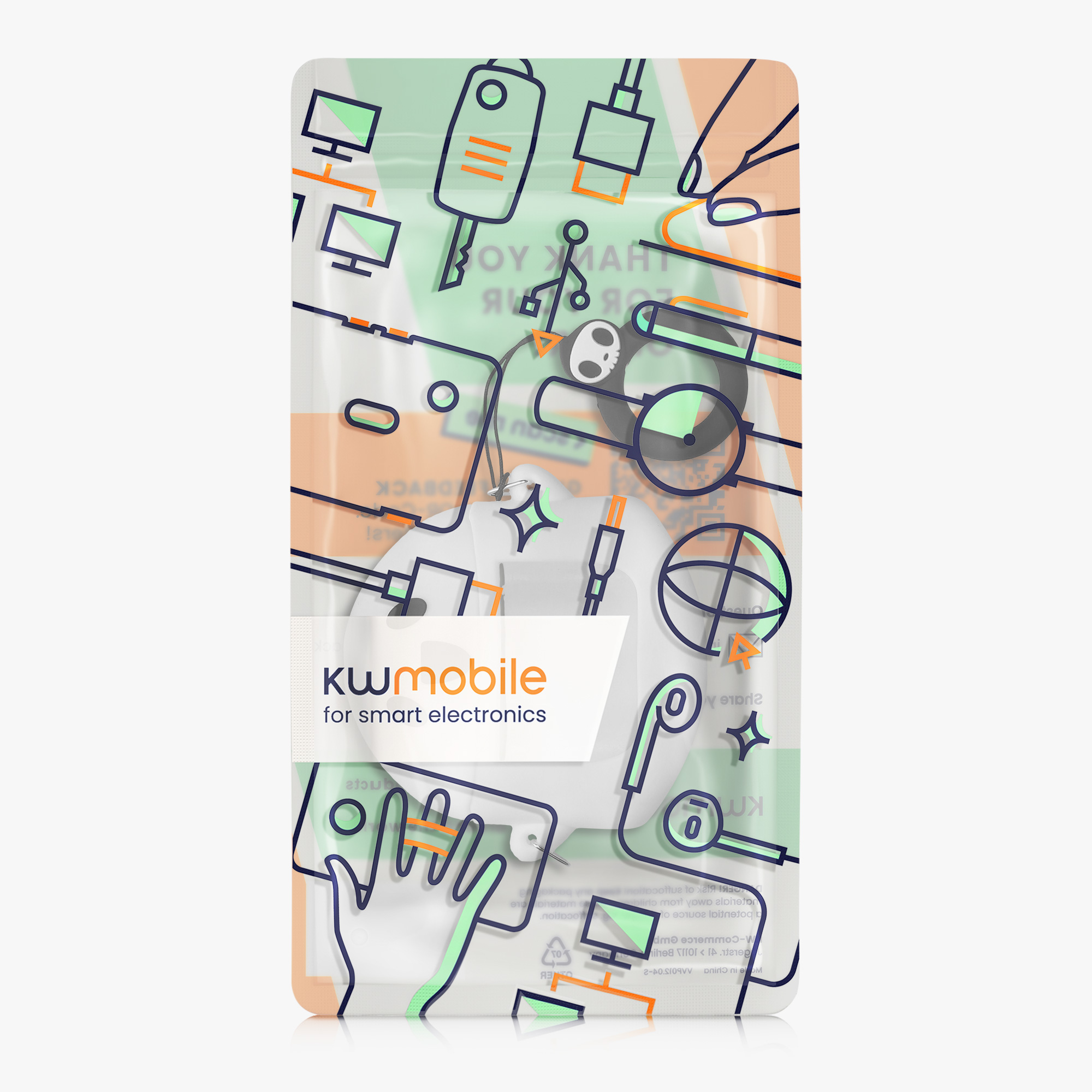 Pouzdro na sluchátka JBL Tour Pro 2 kwmobile - bílá/černá