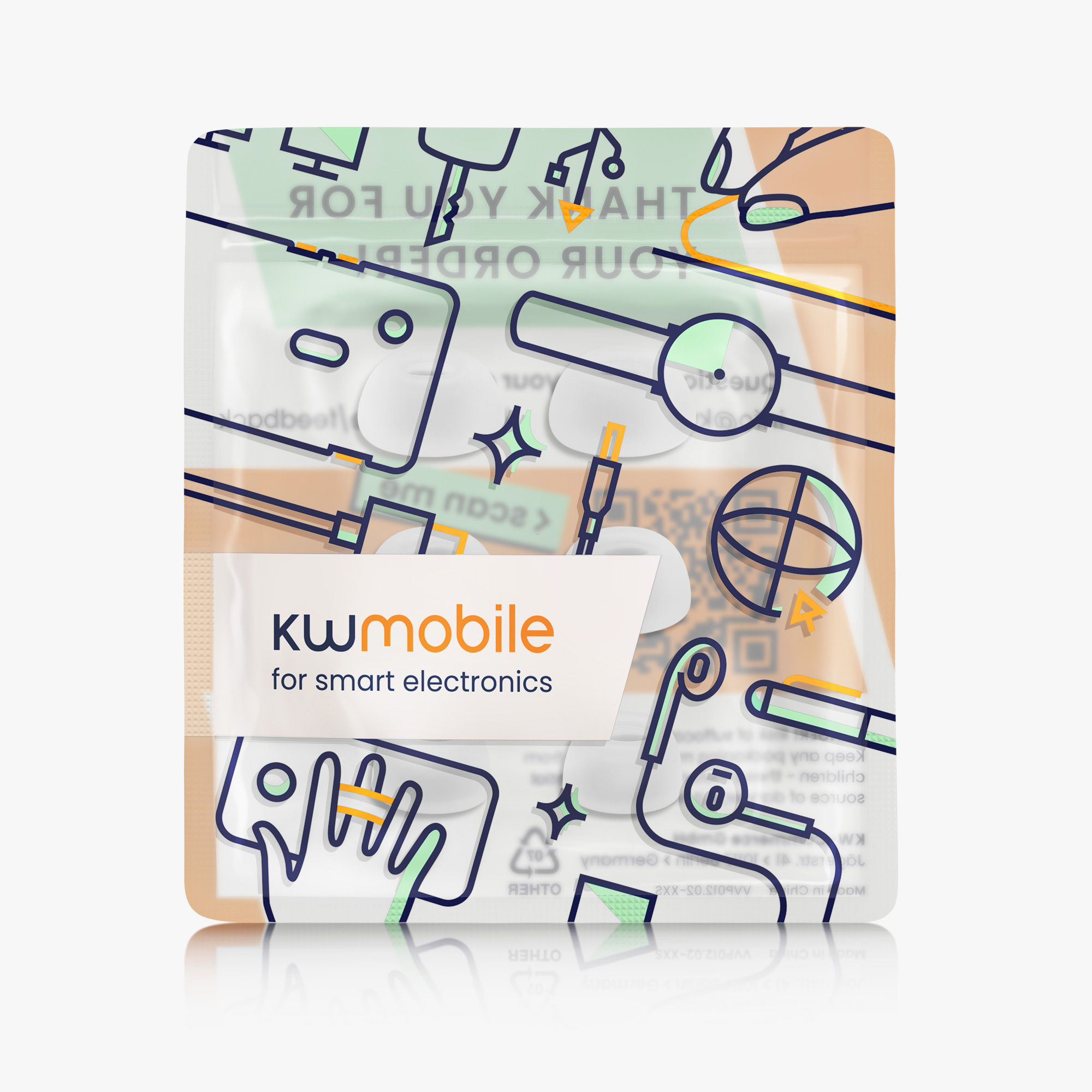 Silikonové špunty náhradní sluchátka Xiaomi Redmi Buds 5 6 ks kwmobile