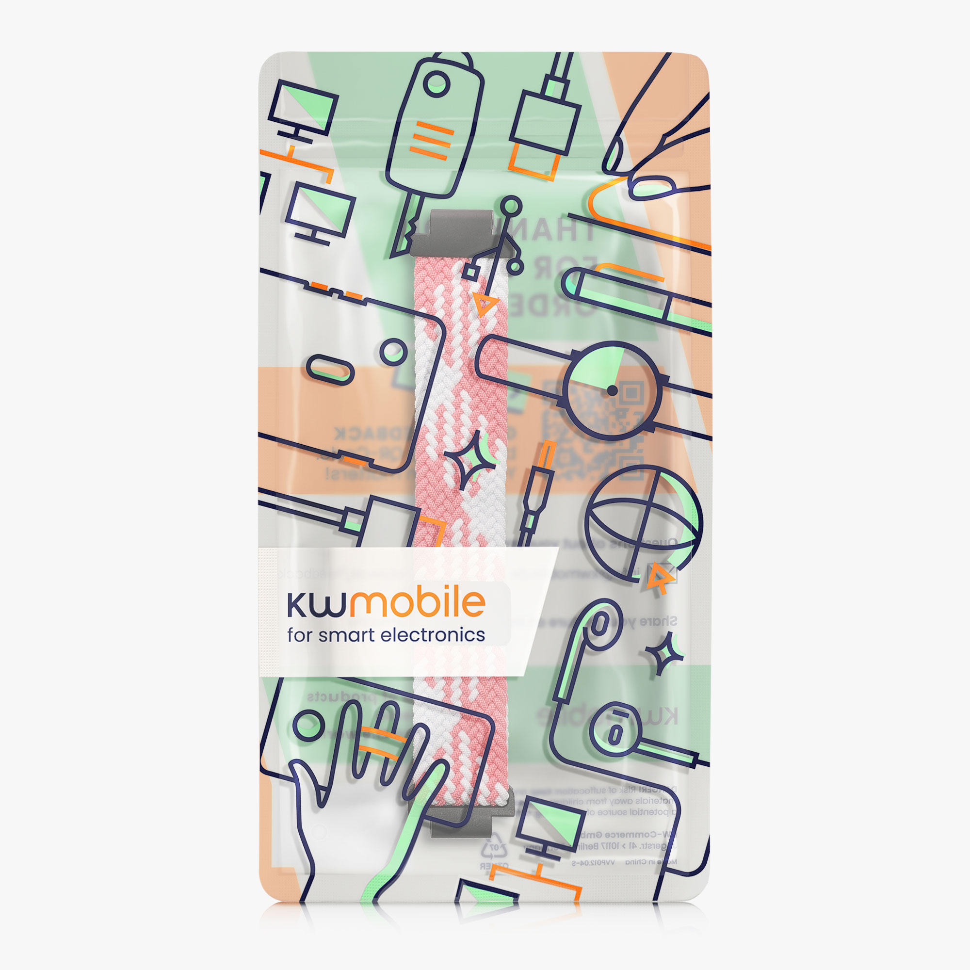 Nylonový řemínek imoo Watch Phone Z1 růžová kwmobile