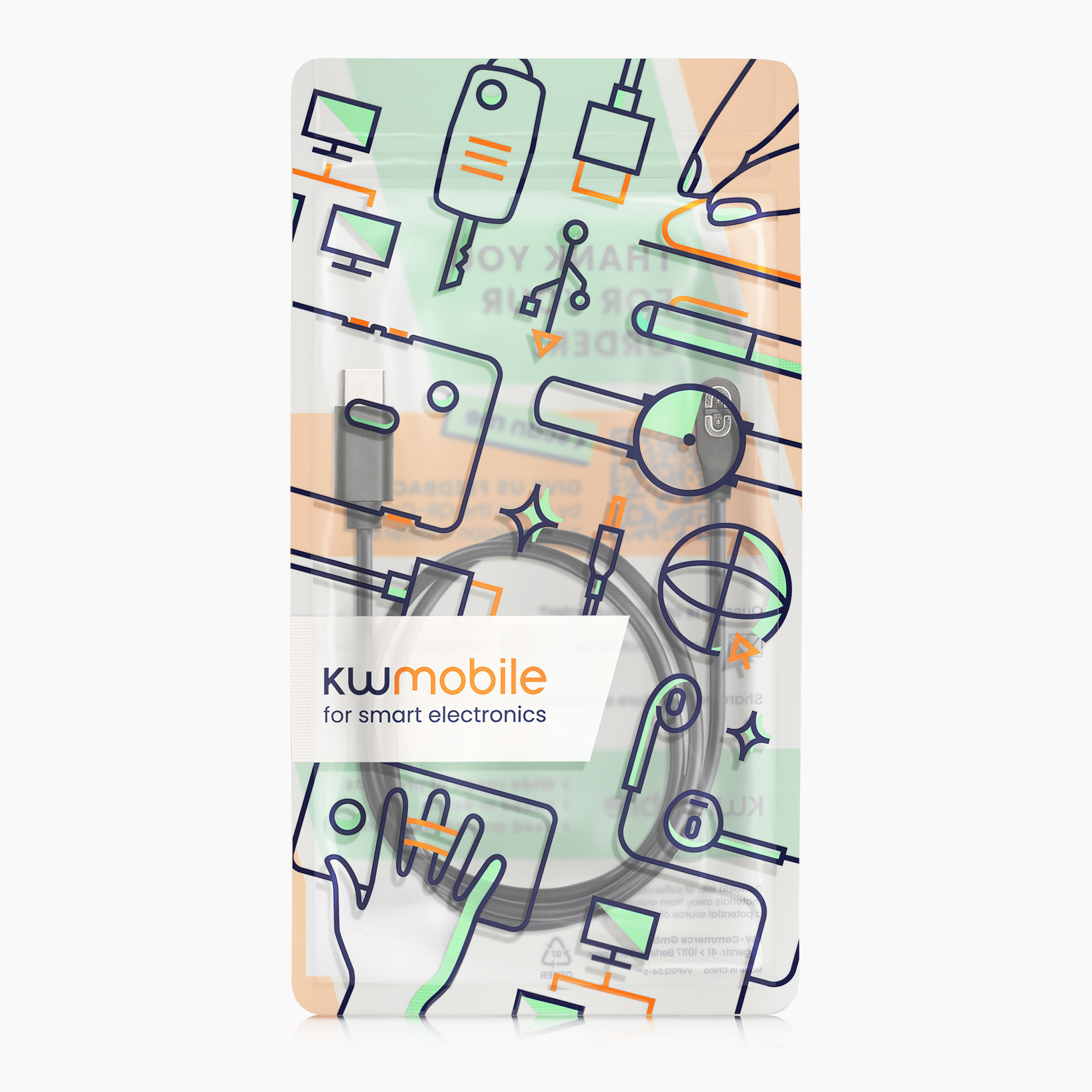 Nabíjecí kabel Shokz Aeropex AS800 / OpenRun / OpenRun Pro Mini / OpenComm ASC100SG kwmobile USB-C černý