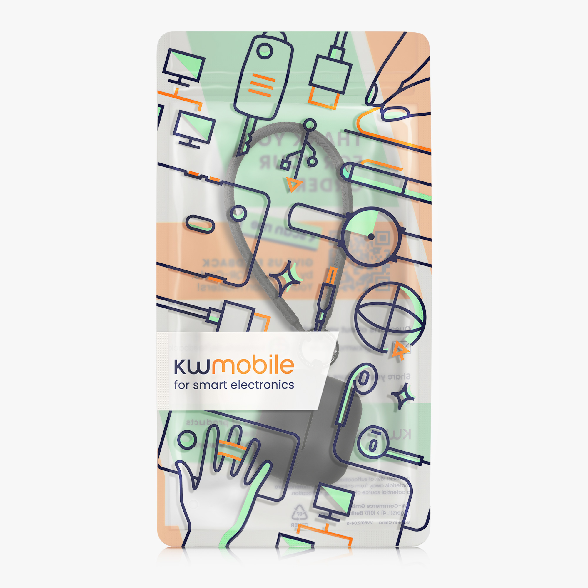 Kryt na sluchátka Samsung Galaxy Buds 3 / Galaxy Buds 3 Pro kwmobile TPU černý