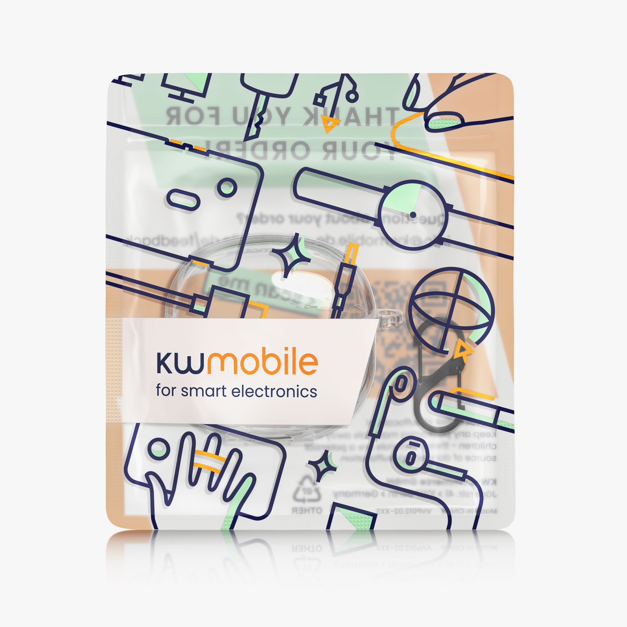 Silikonový obal nabíjecí pouzdro sluchátka Xiaomi Redmi Buds 6 Lite průhledná kwmobile