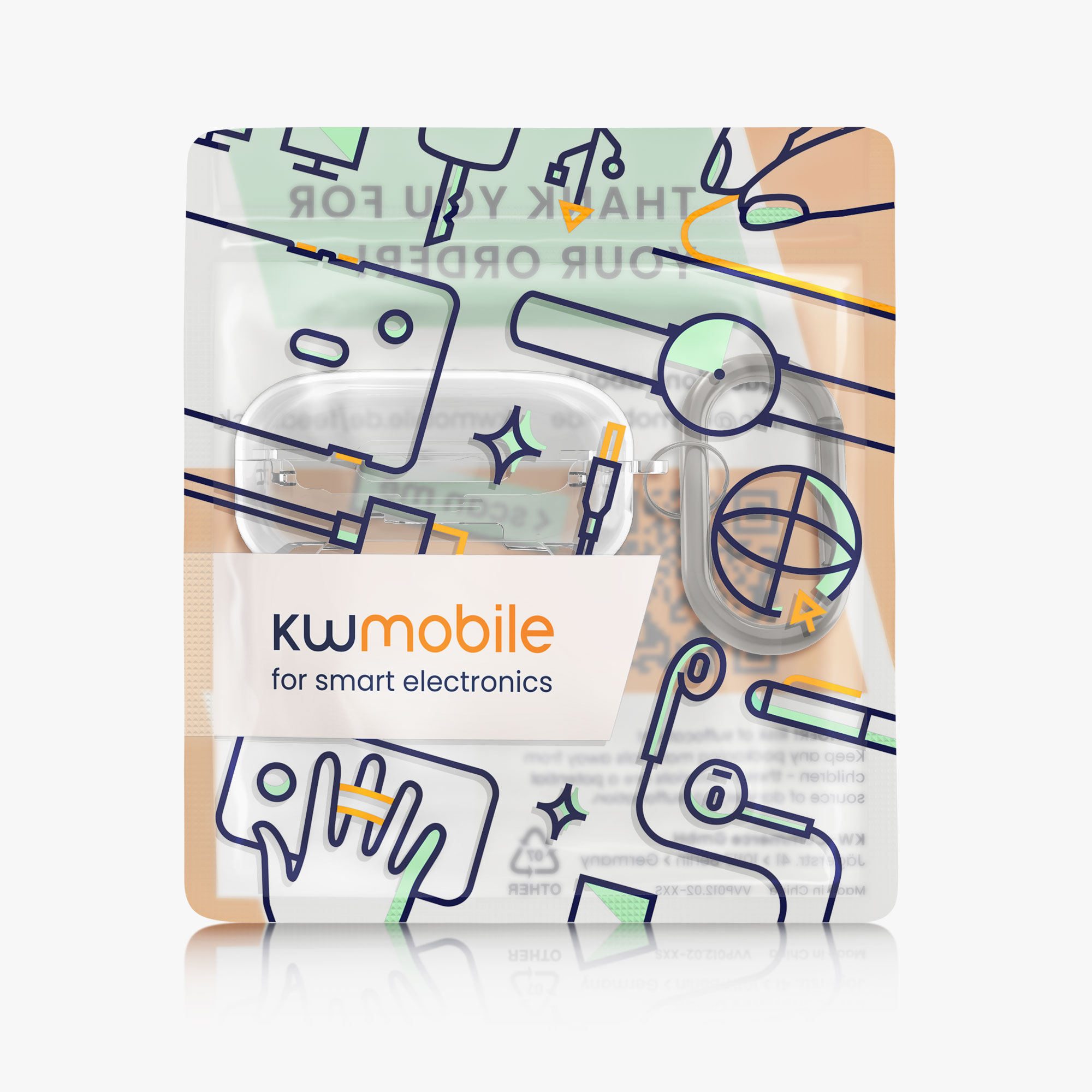 Pouzdro kwmobile pro Anker Soundcore P30i, transparentní