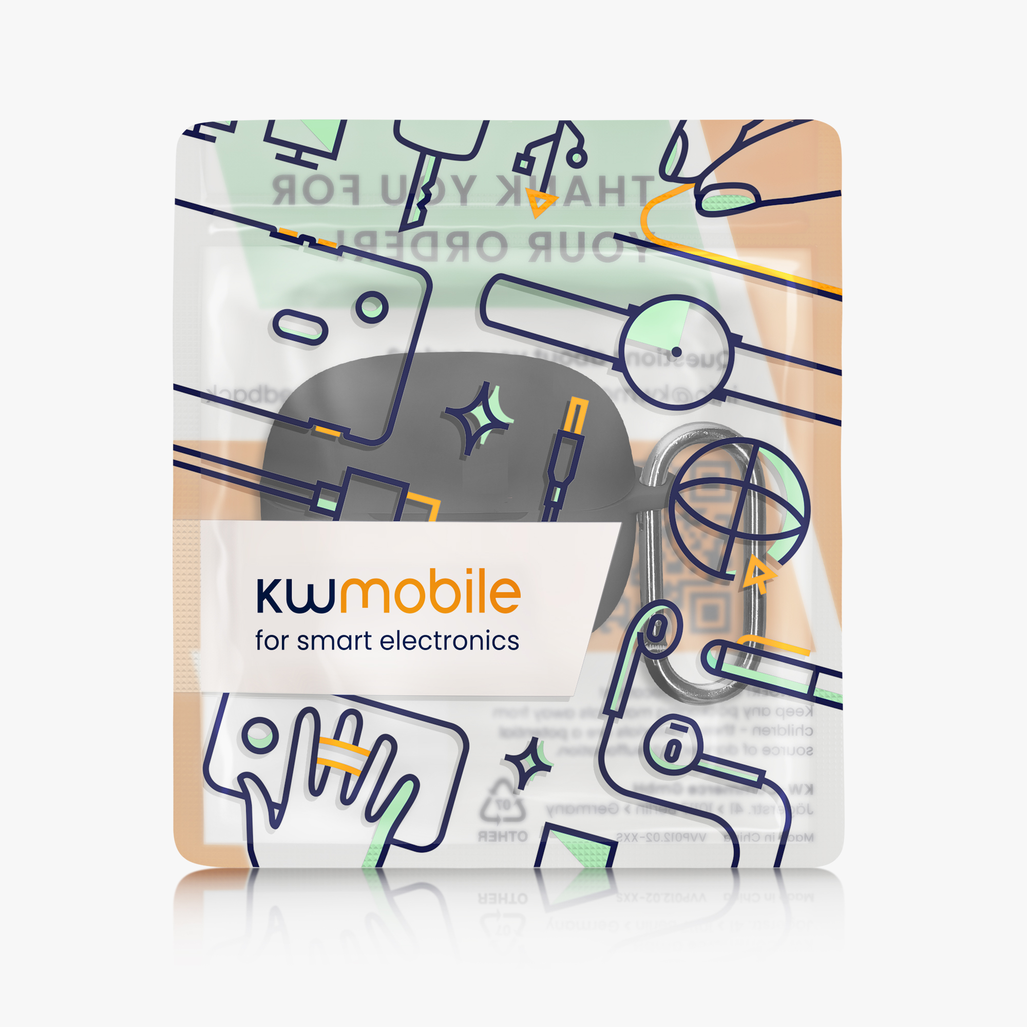 Silikonový obal nabíjecí pouzdro sluchátka Xiaomi Redmi Buds 6 Pro černá kwmobile