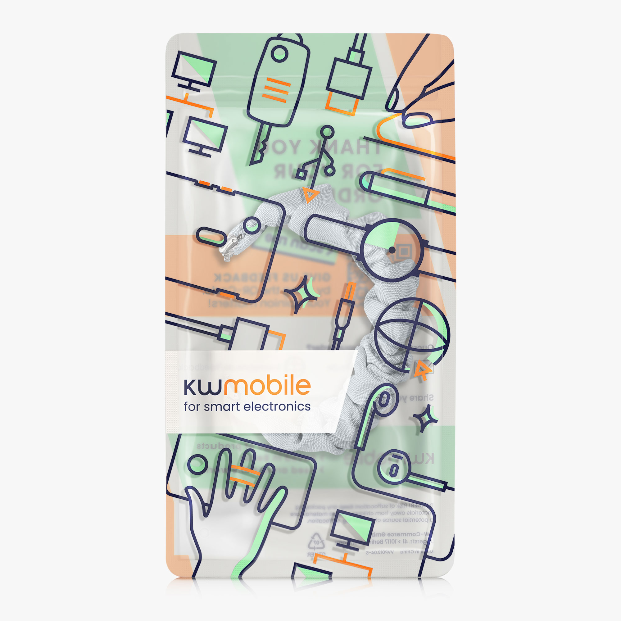 Scrunchie řemínek na chytré hodinky Samsung Galaxy Fit 3 kwmobile světle modrý