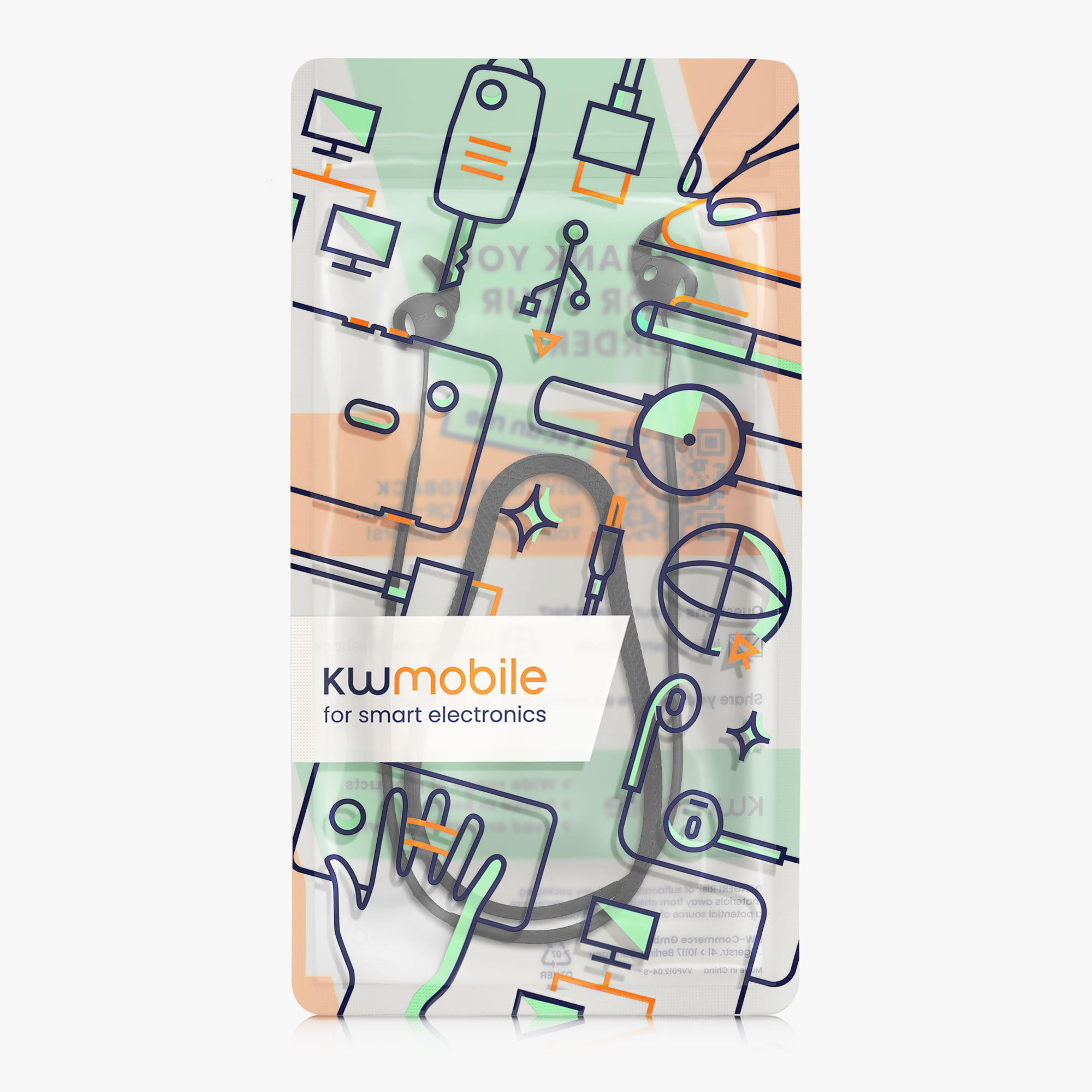 Šňůrka na sluchátka Samsung Galaxy Buds 3 Pro kwmobile černý