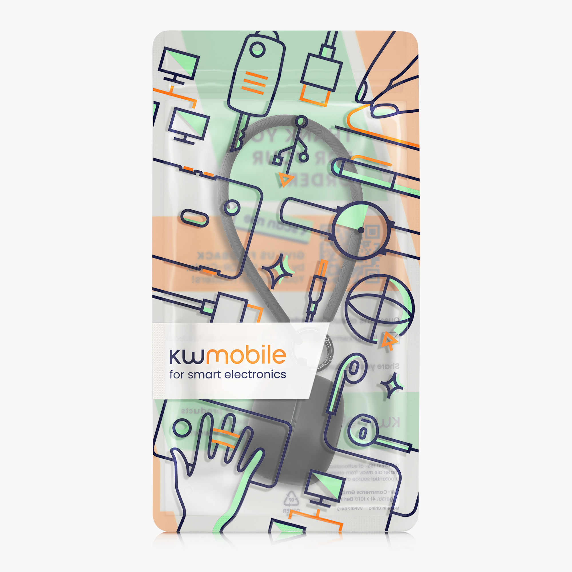 Pouzdro na sluchátka kwmobile pro JBL Tune Beam 2 - černá