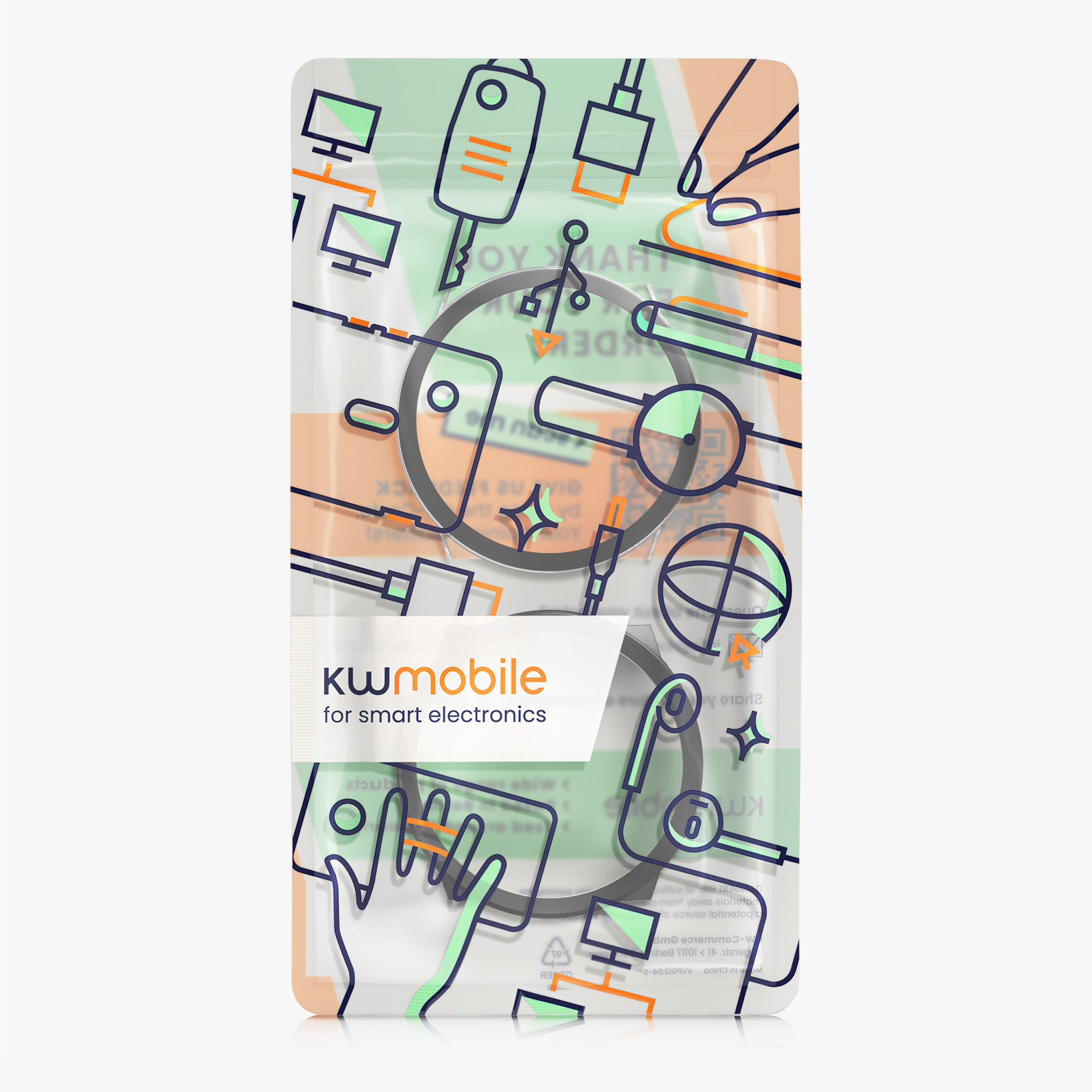 2 ks Ochranný kryt na hodinky kwmobile pro Suunto Vertical - transparentní / černá
