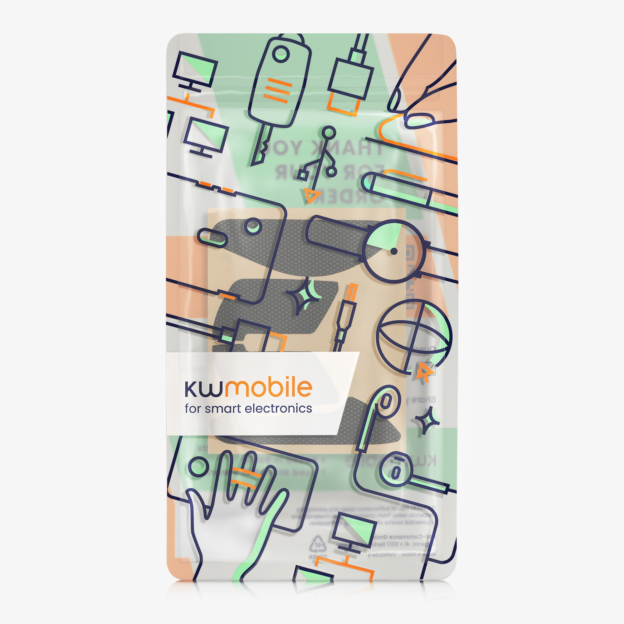 Grip tape myš Kingston Pulsefire Haste 2 protiskluzová černá kwmobile