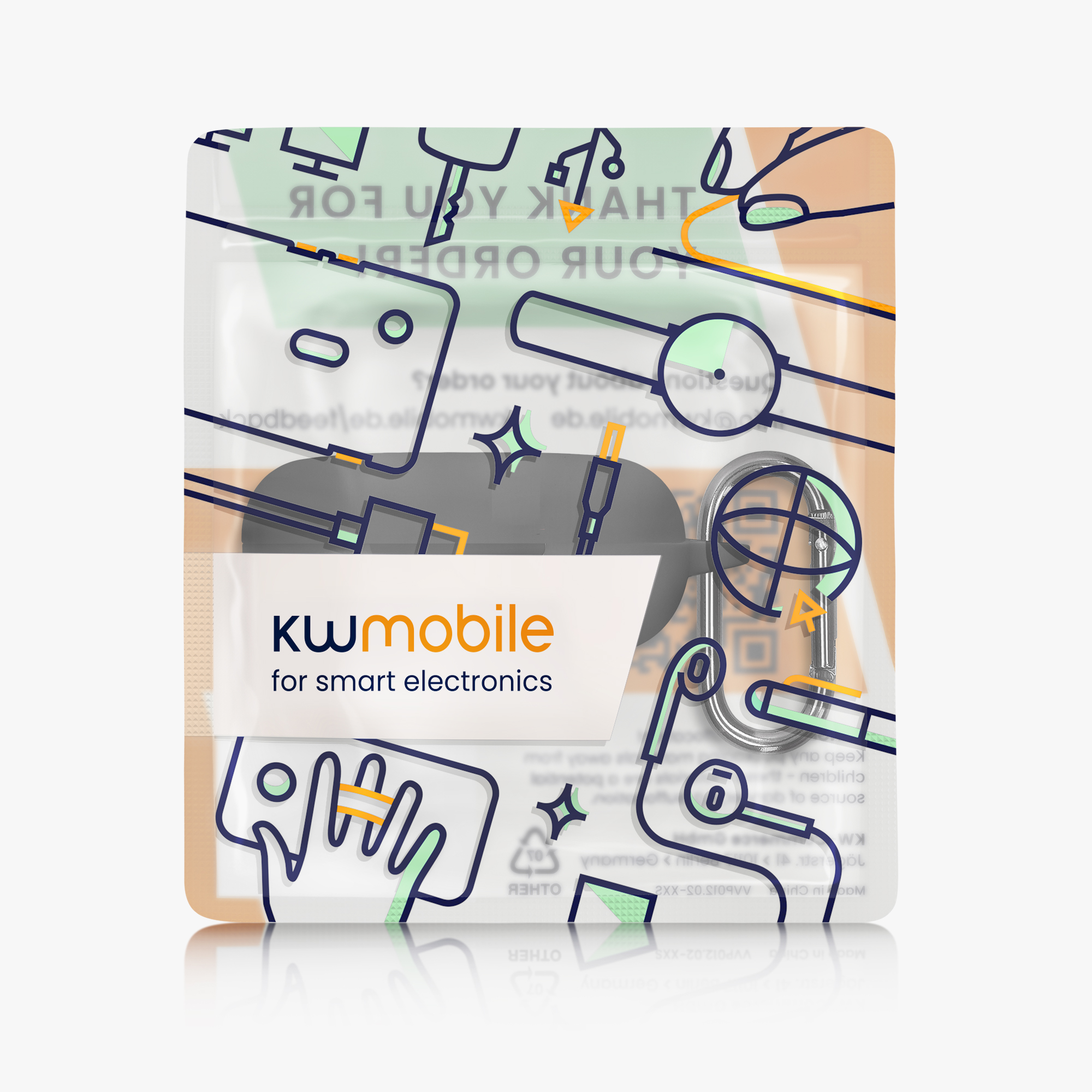 Pouzdro na sluchátka kwmobile pro Shokz OpenFit 2 T920, černá