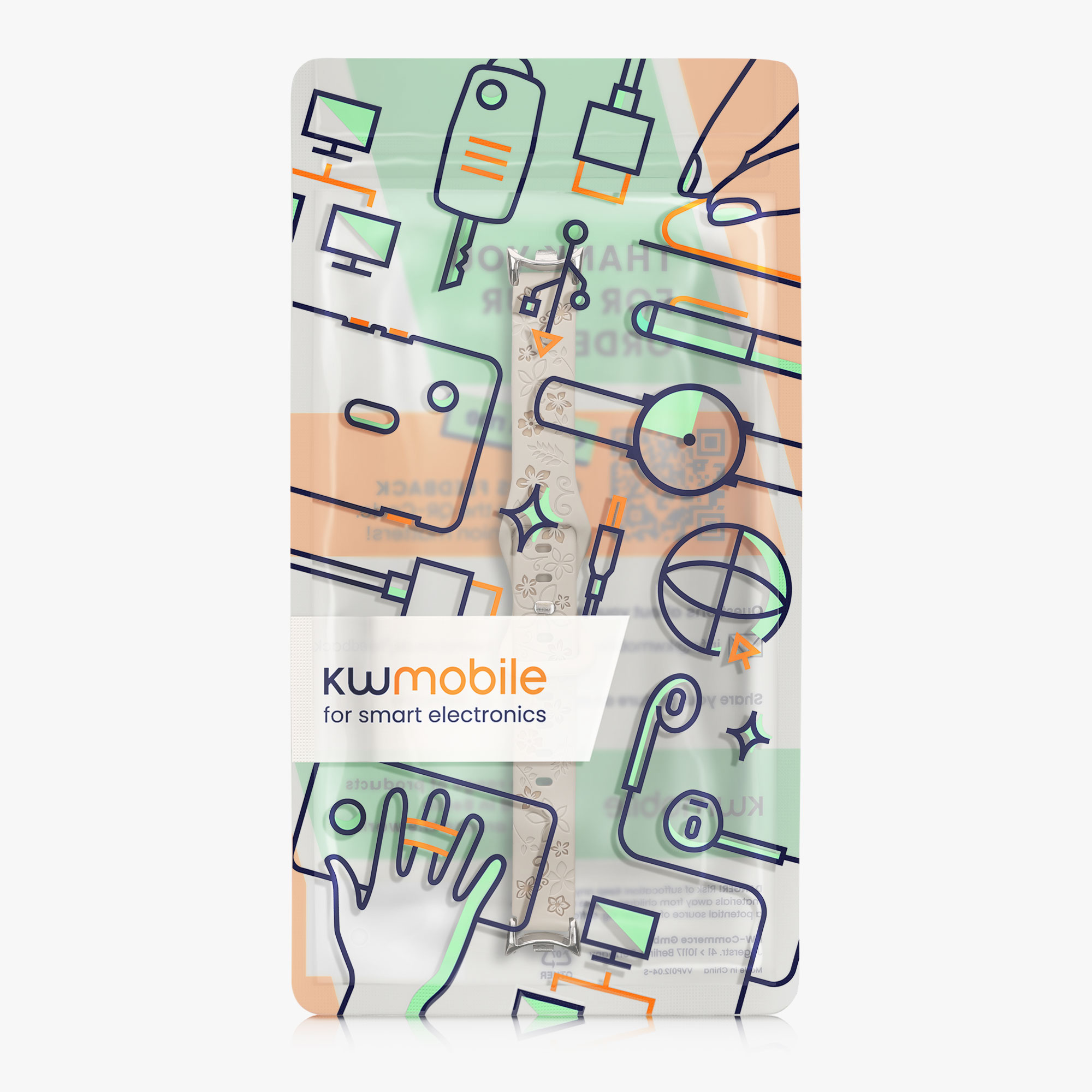 Řemínek kwmobile Xiaomi Mi, Embossed Pattern
