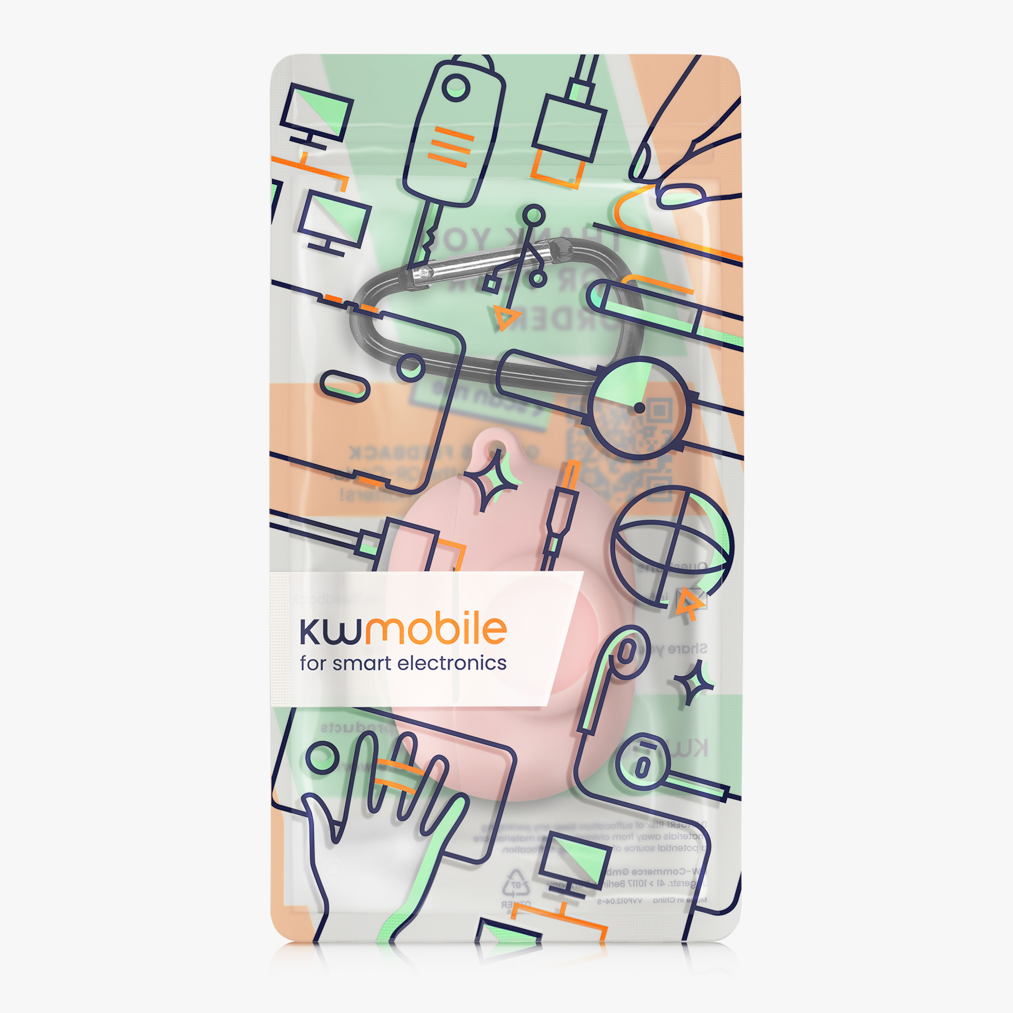 Pouzdro na sluchátka Airtag kwmobile