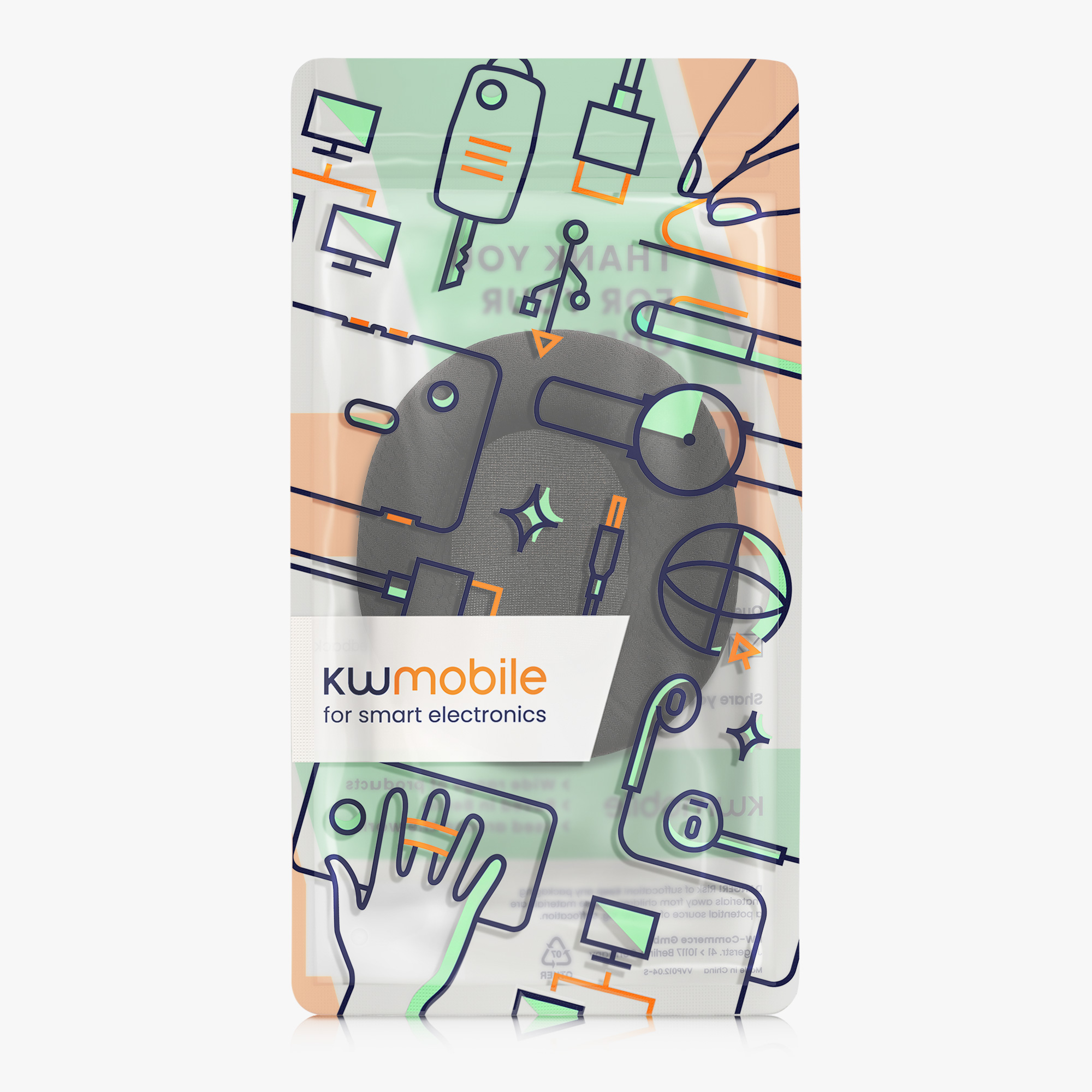 Náhradní náušníky EKSA E900 / E900 Pro kwmobile 2 ks černý