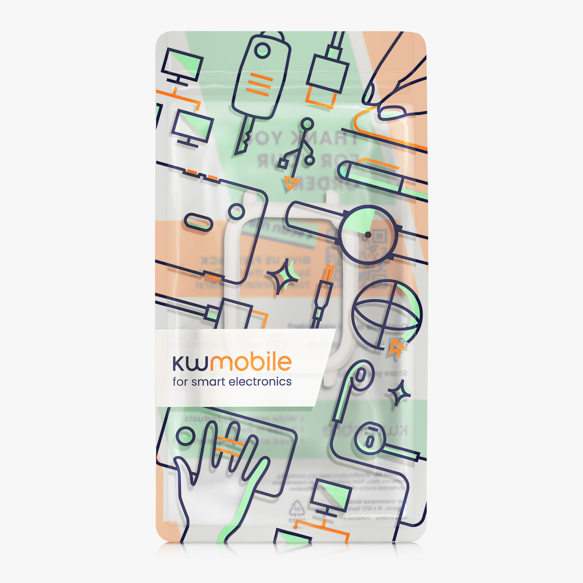 kwmobile ochranný kryt na chytré hodinky Redmi Watch 5 Active - bílá